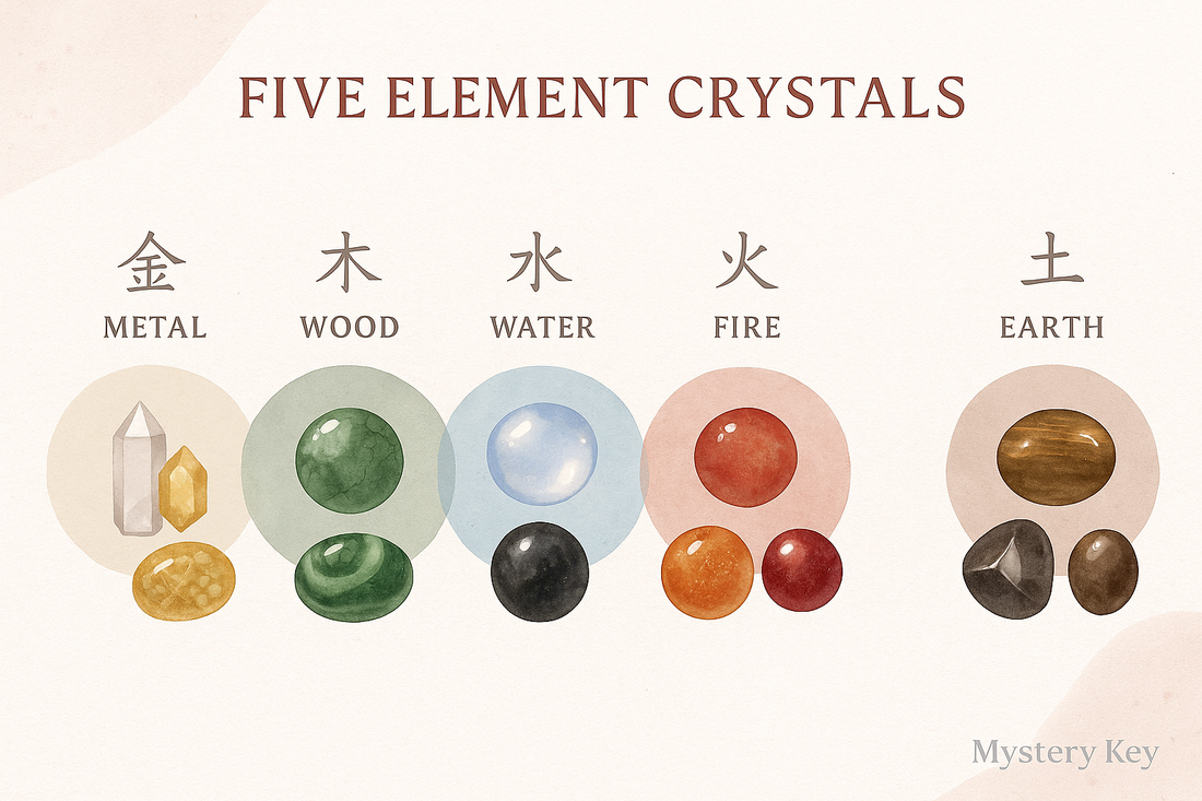 Five Element Crystal Guide 五行水晶佩戴指南