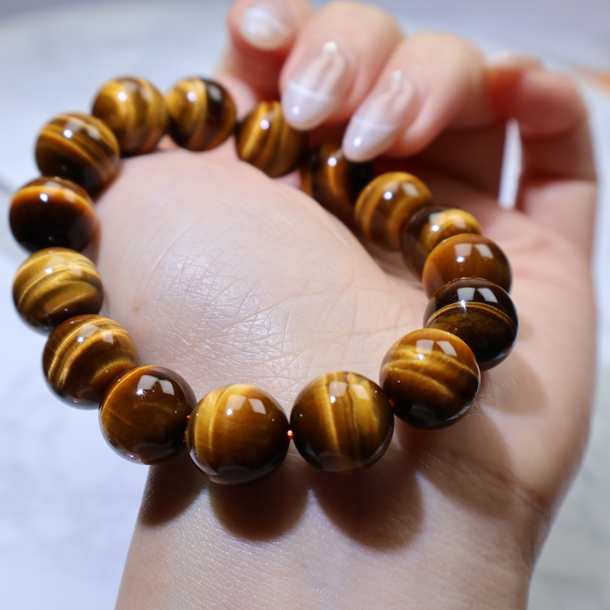 Handheld side angle highlighting the warm golden tones