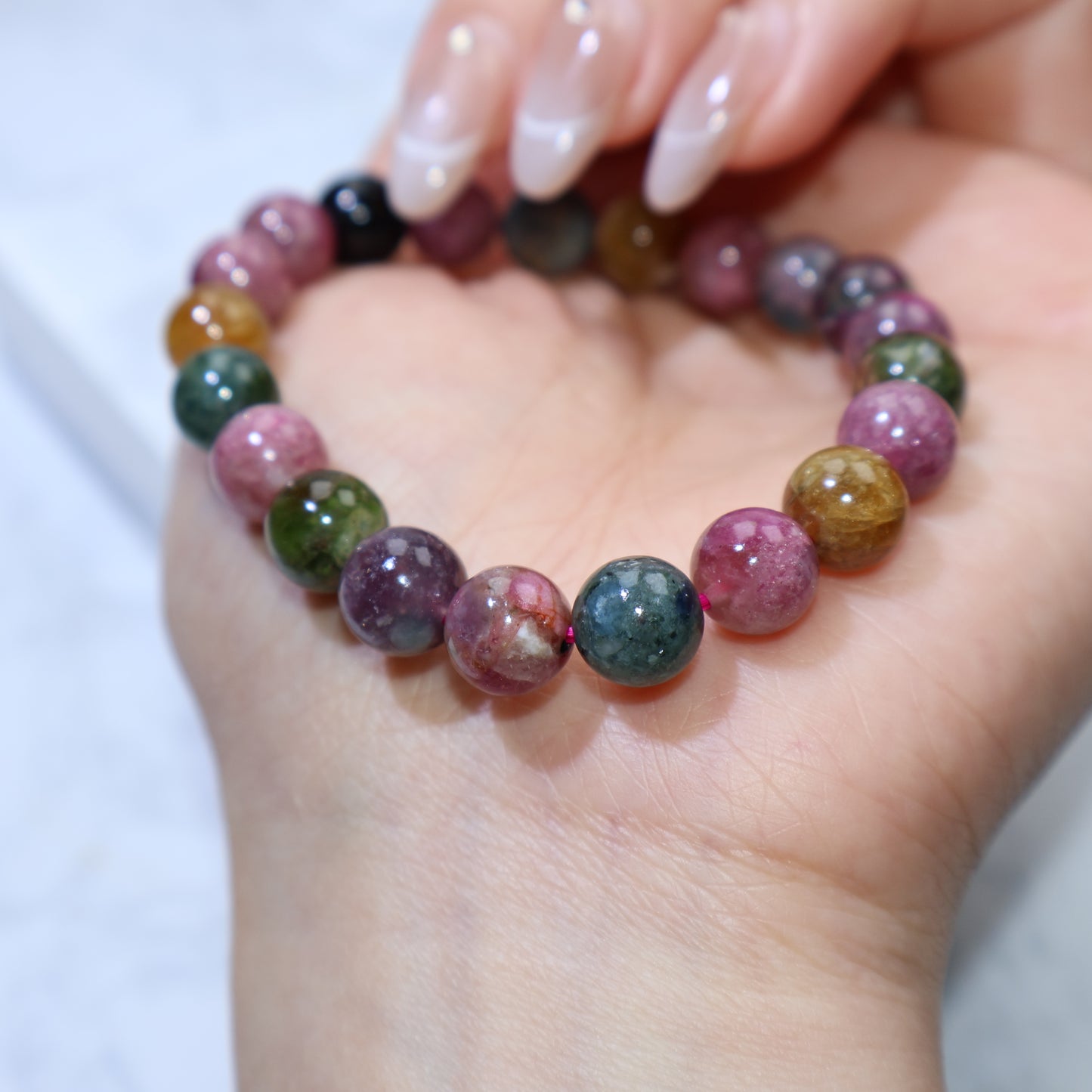 Multicolor Tourmaline Bracelet 碧璽手串 – 9mm