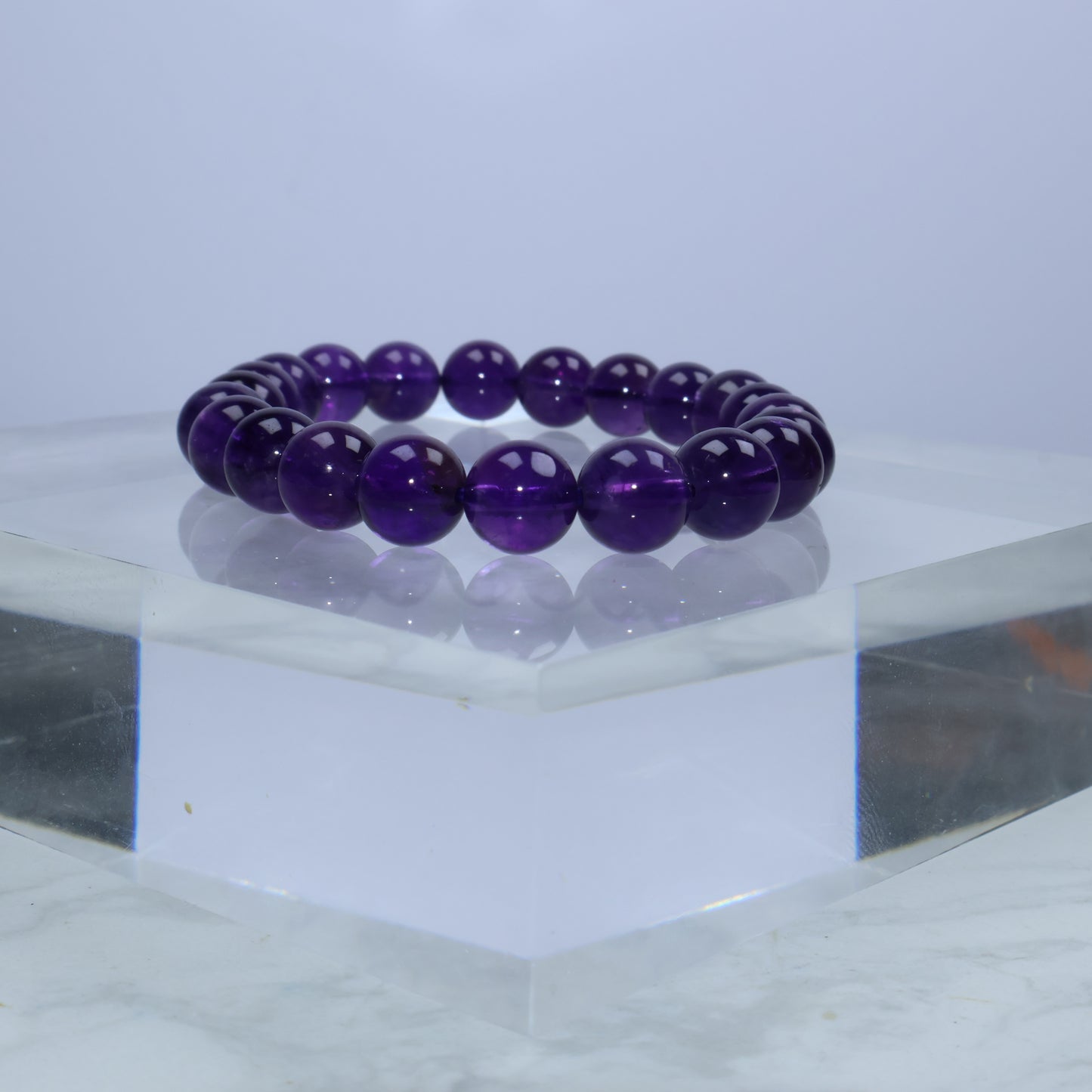 Close-up shot highlighting the rich purple color and glossy polish