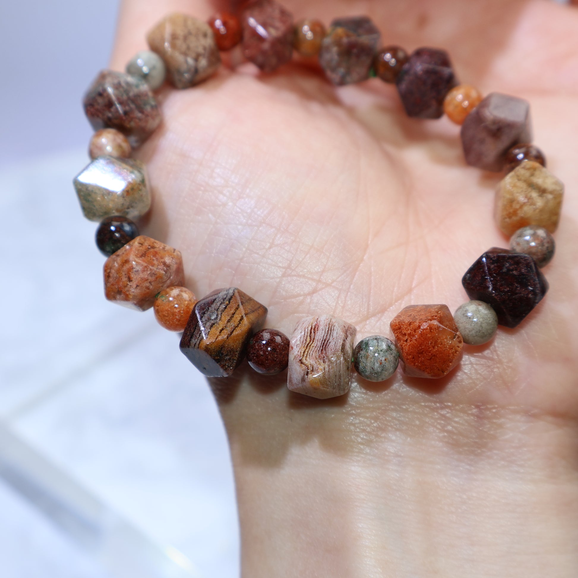 Palm view emphasizing clarity and depth of inclusions