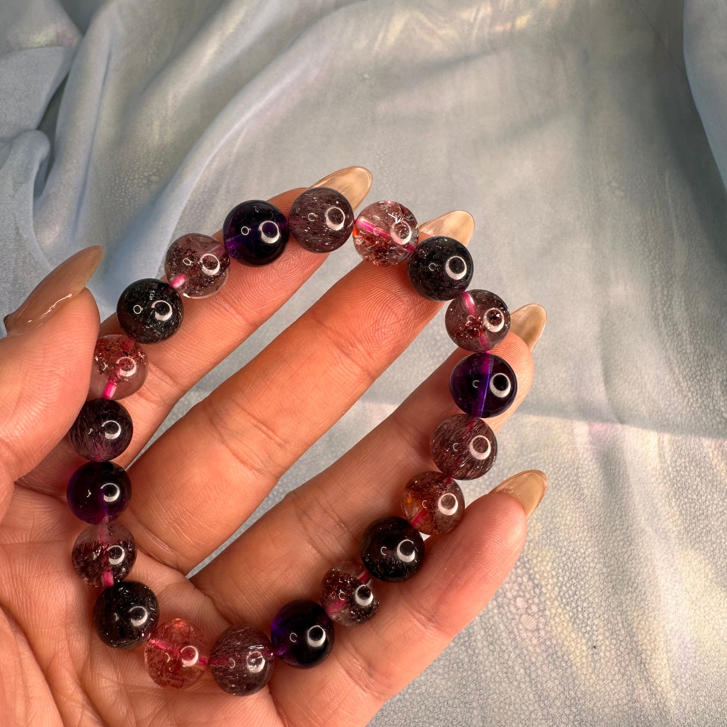 Premium Super Seven Bracelets - Wearable CRYSTAL Melody’s Stone 9.5mm