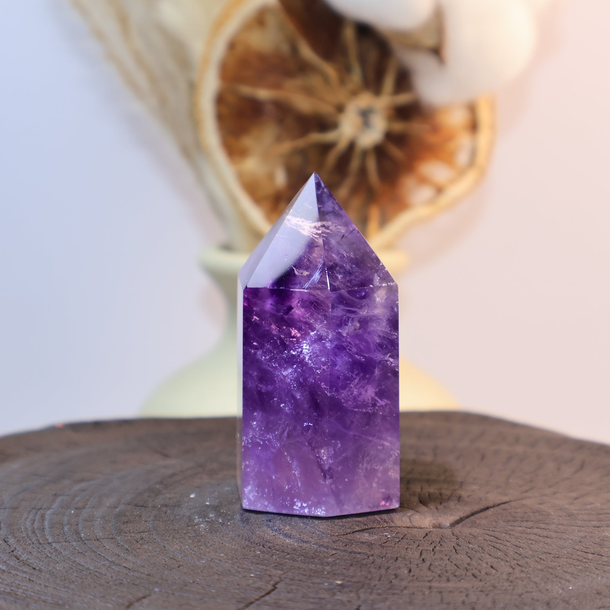 Side view highlighting internal zoning and light reflection