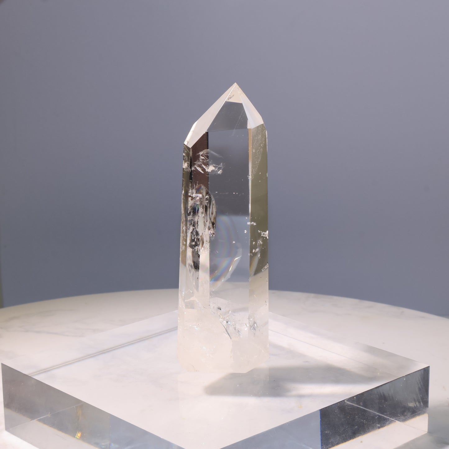 Clear Quartz Tower – transparent 98g crystal with pointed termination