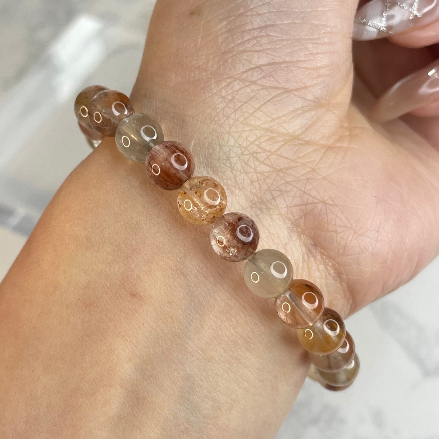 Clear Rabbit Hair Quartz Bracelet – 7mm Beads | Natural Rutile Crystal
透亮兔毛水晶手串 – 7mm
