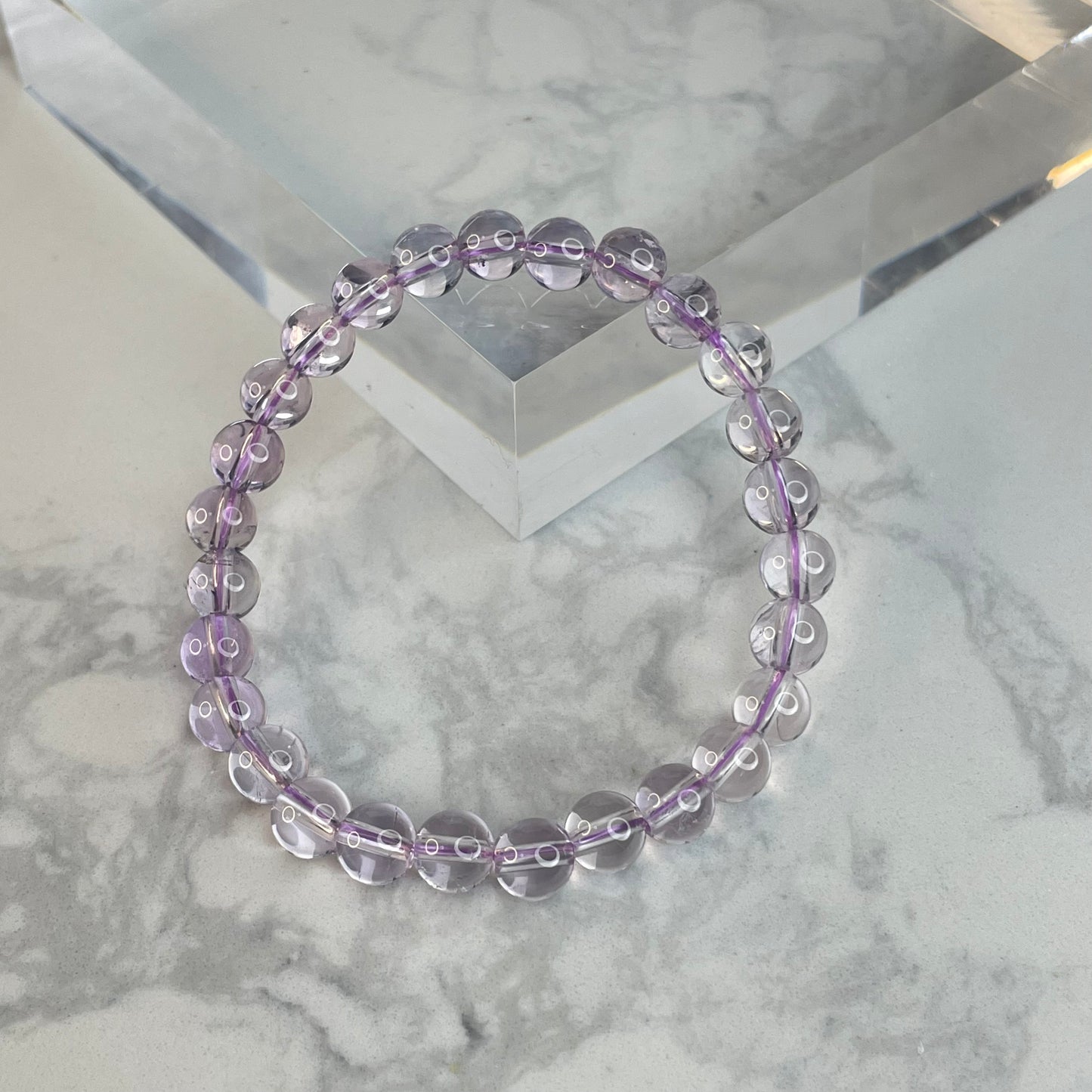 ✨ Natural Bolivian Amethyst Bracelet ✨ 玻利維亞天然紫水晶手串 – 6mm