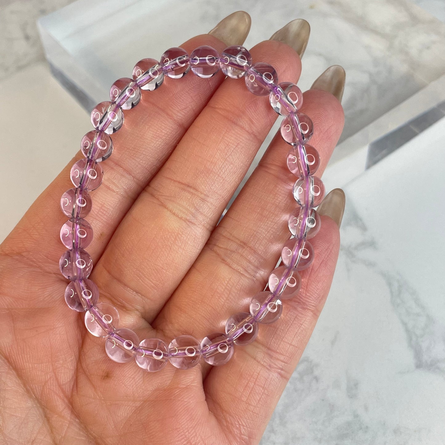 ✨ Natural Bolivian Amethyst Bracelet ✨ 玻利維亞天然紫水晶手串 – 6mm