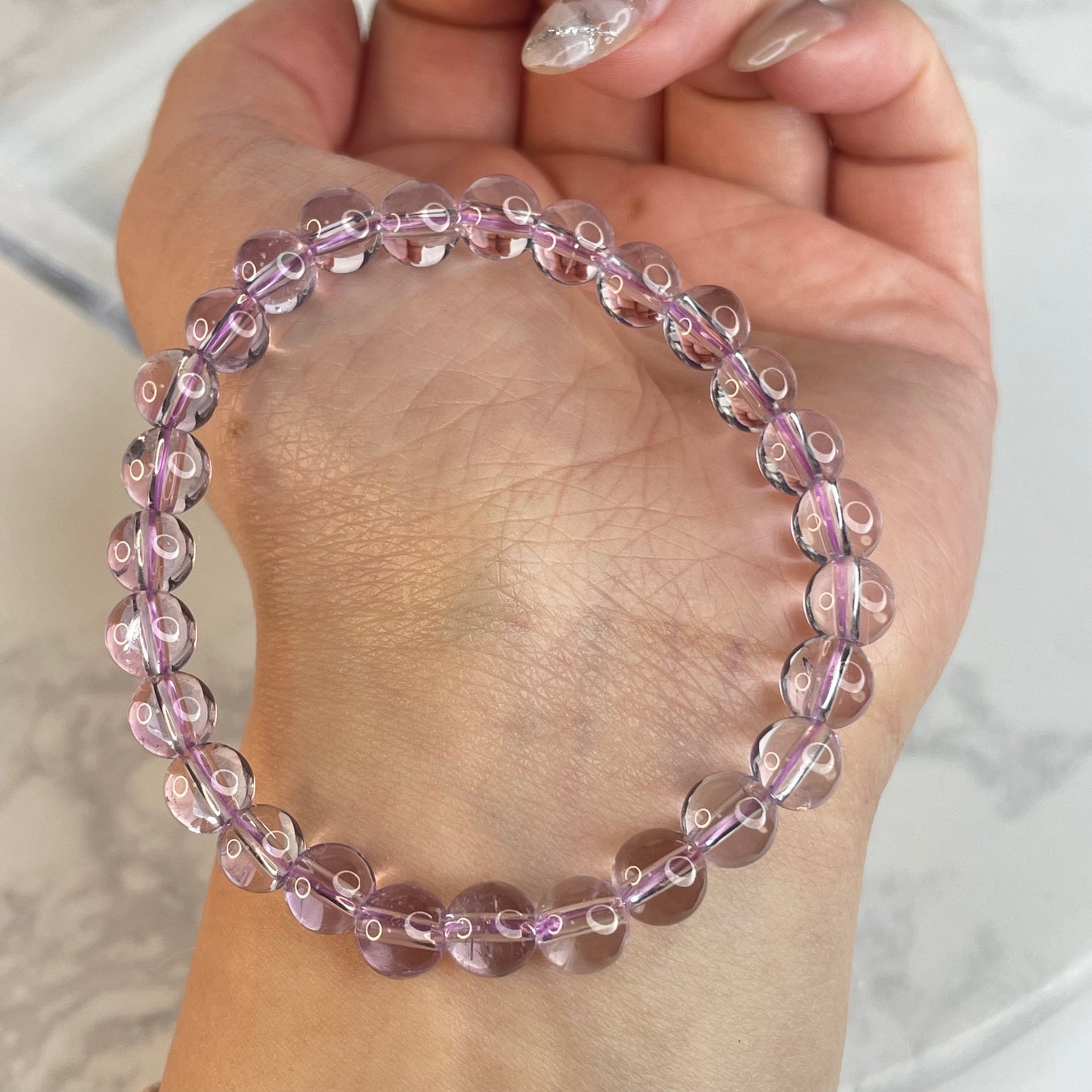 ✨ Natural Bolivian Amethyst Bracelet ✨ 玻利維亞天然紫水晶手串 – 6mm