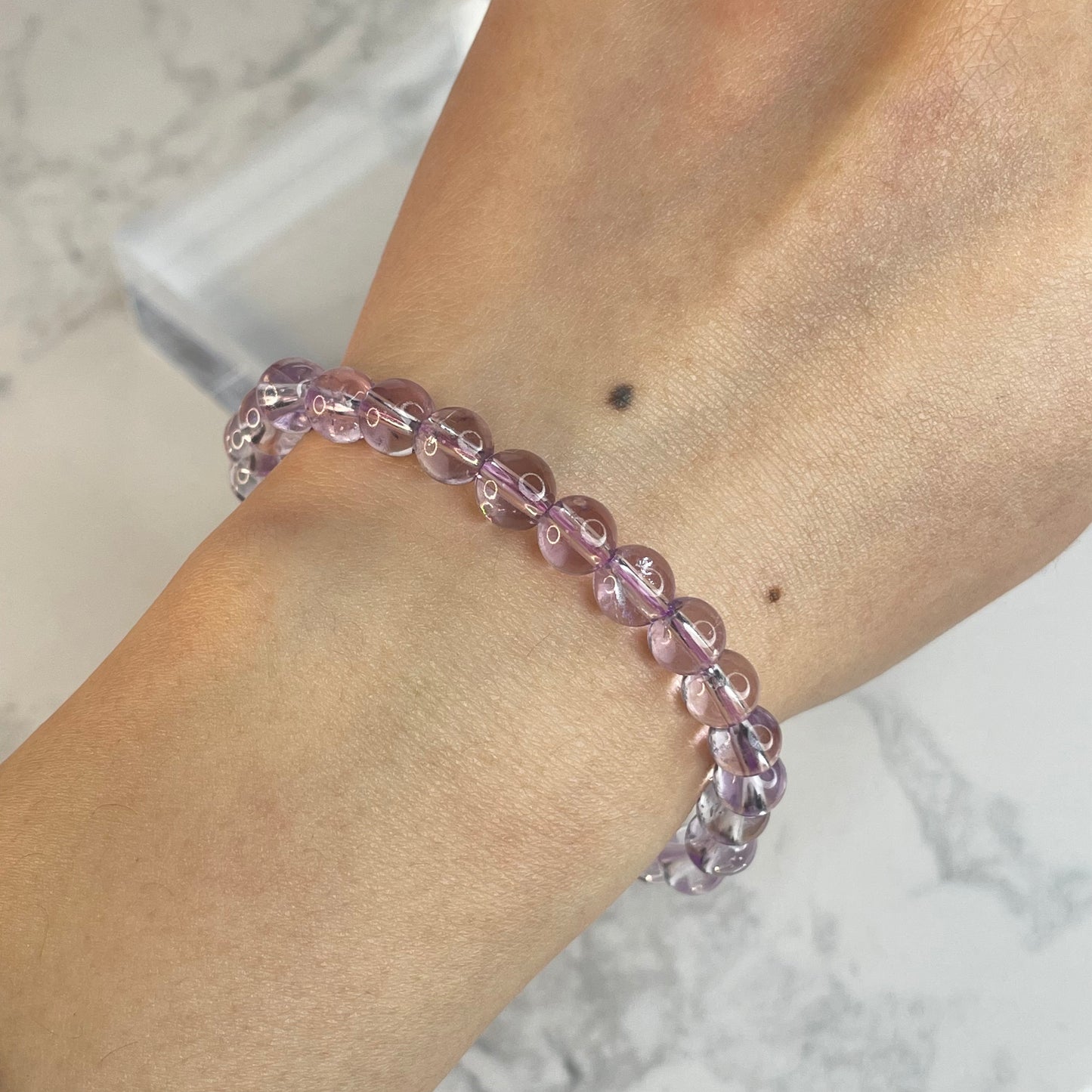 ✨ Natural Bolivian Amethyst Bracelet ✨ 玻利維亞天然紫水晶手串 – 6mm