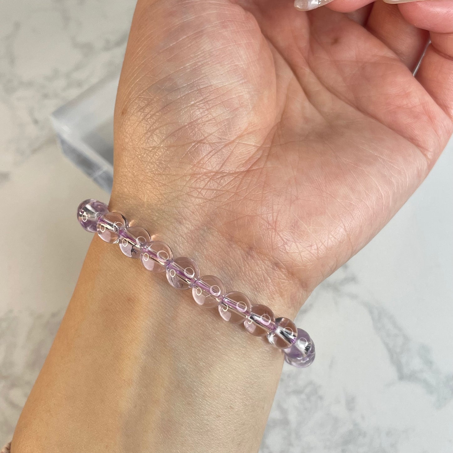 ✨ Natural Bolivian Amethyst Bracelet ✨ 玻利維亞天然紫水晶手串 – 6mm