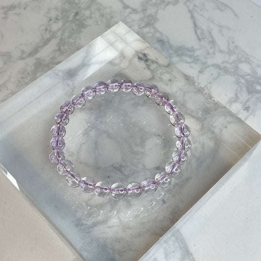 ✨ Natural Bolivian Amethyst Bracelet ✨ 玻利維亞天然紫水晶手串 – 6mm