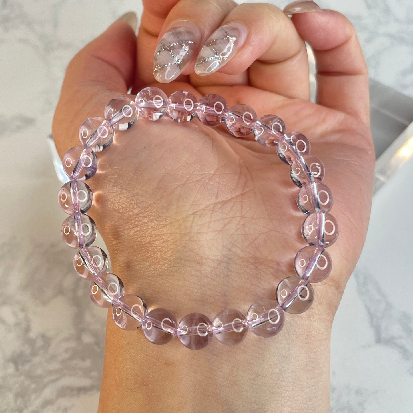 Natural Bolivian Amethyst Bracelet – 7-8mm