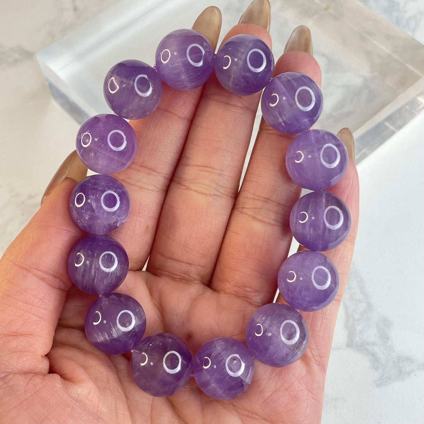 ✨Amethyst Bracelet (Brazil) 14mm✨ ✨紫水晶手串(巴西)– 14mm✨