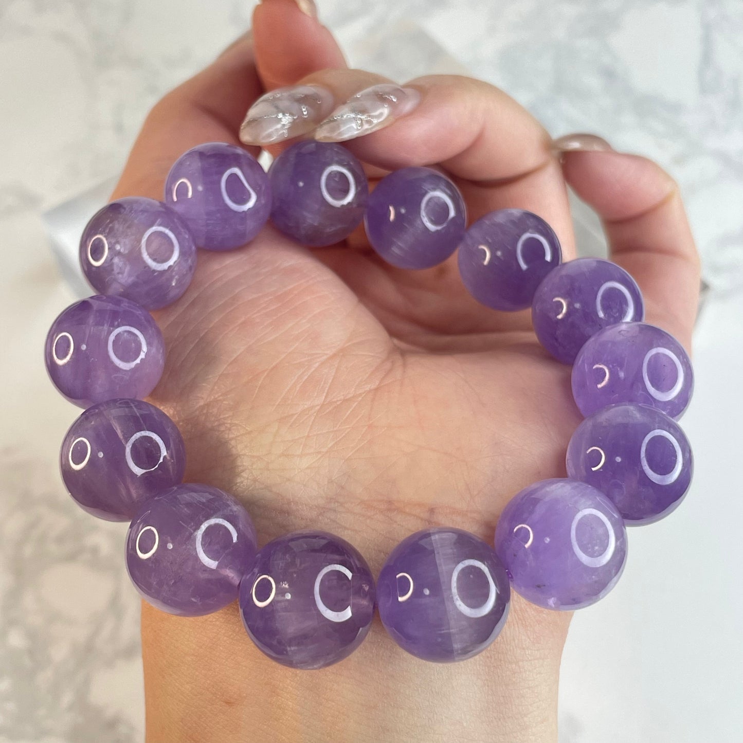 ✨Amethyst Bracelet (Brazil) 14mm✨ ✨紫水晶手串(巴西)– 14mm✨