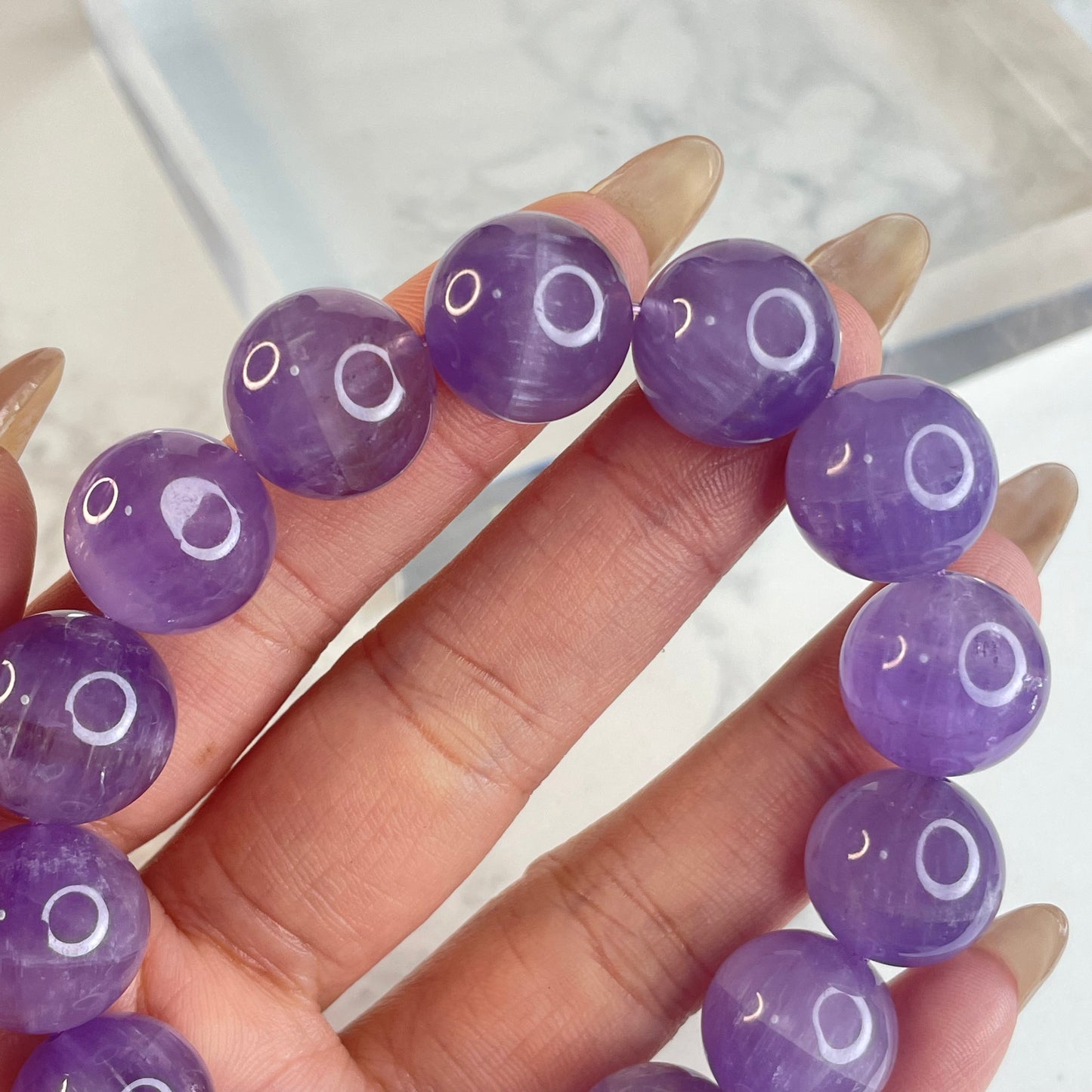 ✨Amethyst Bracelet (Brazil) 14mm✨ ✨紫水晶手串(巴西)– 14mm✨