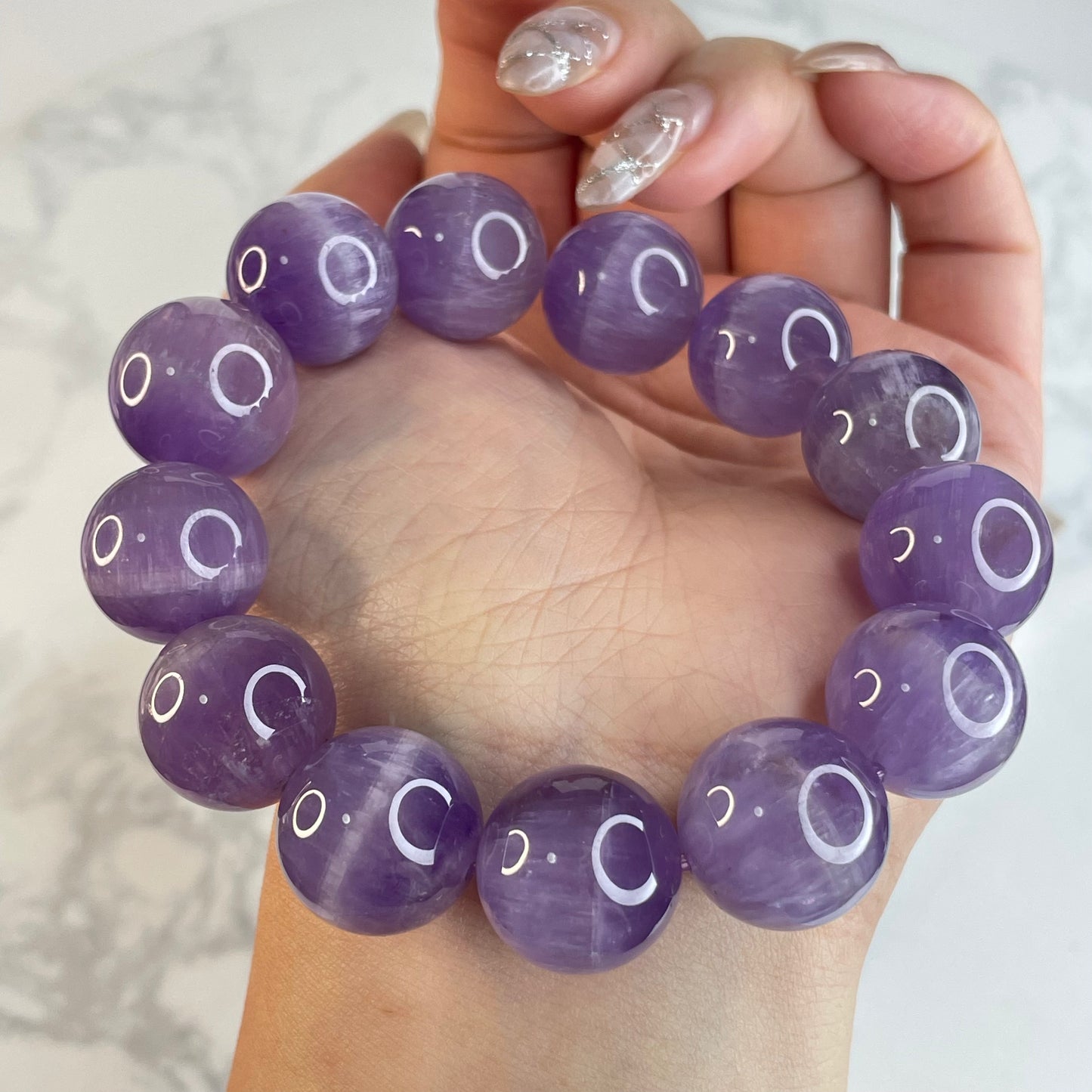 Amethyst Bracelet 紫水晶手串 – 16mm(Brazil 巴西)