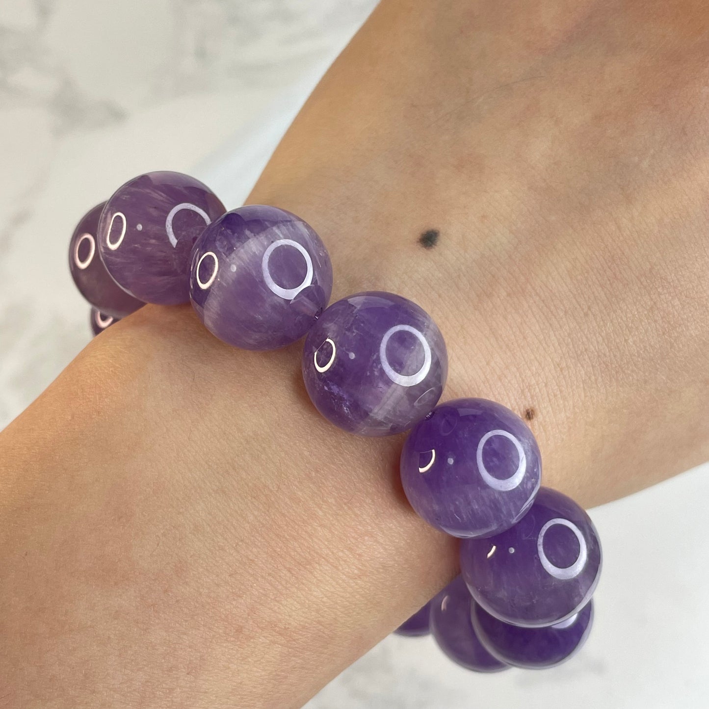 Amethyst Bracelet 紫水晶手串 – 16mm(Brazil 巴西)