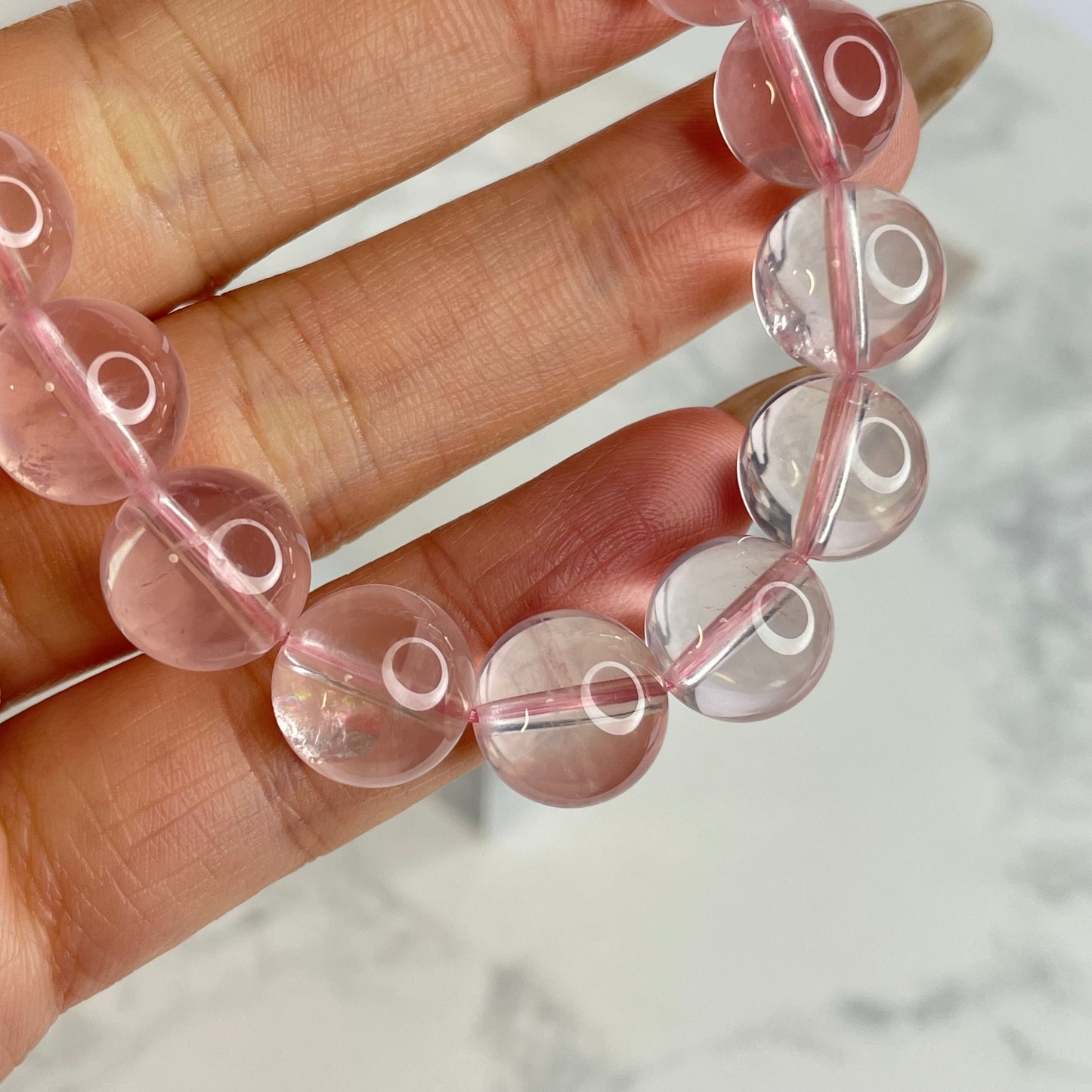 Star Rose Quartz 星光粉晶手串 – 10mm(原產地:馬達加斯加)