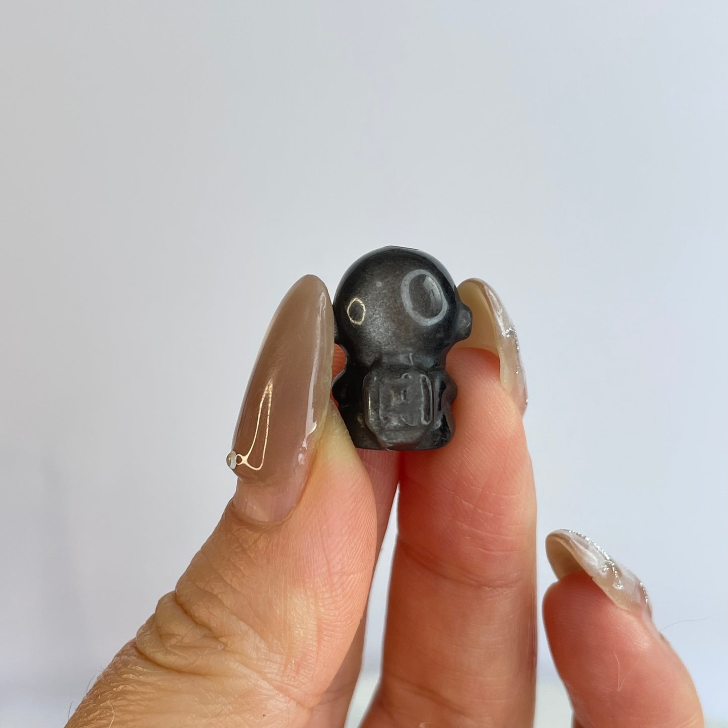 Silver Sheen Obsidian Astronaut Figurines 銀曜石太空人公仔 – Set of 3(DIY配件)