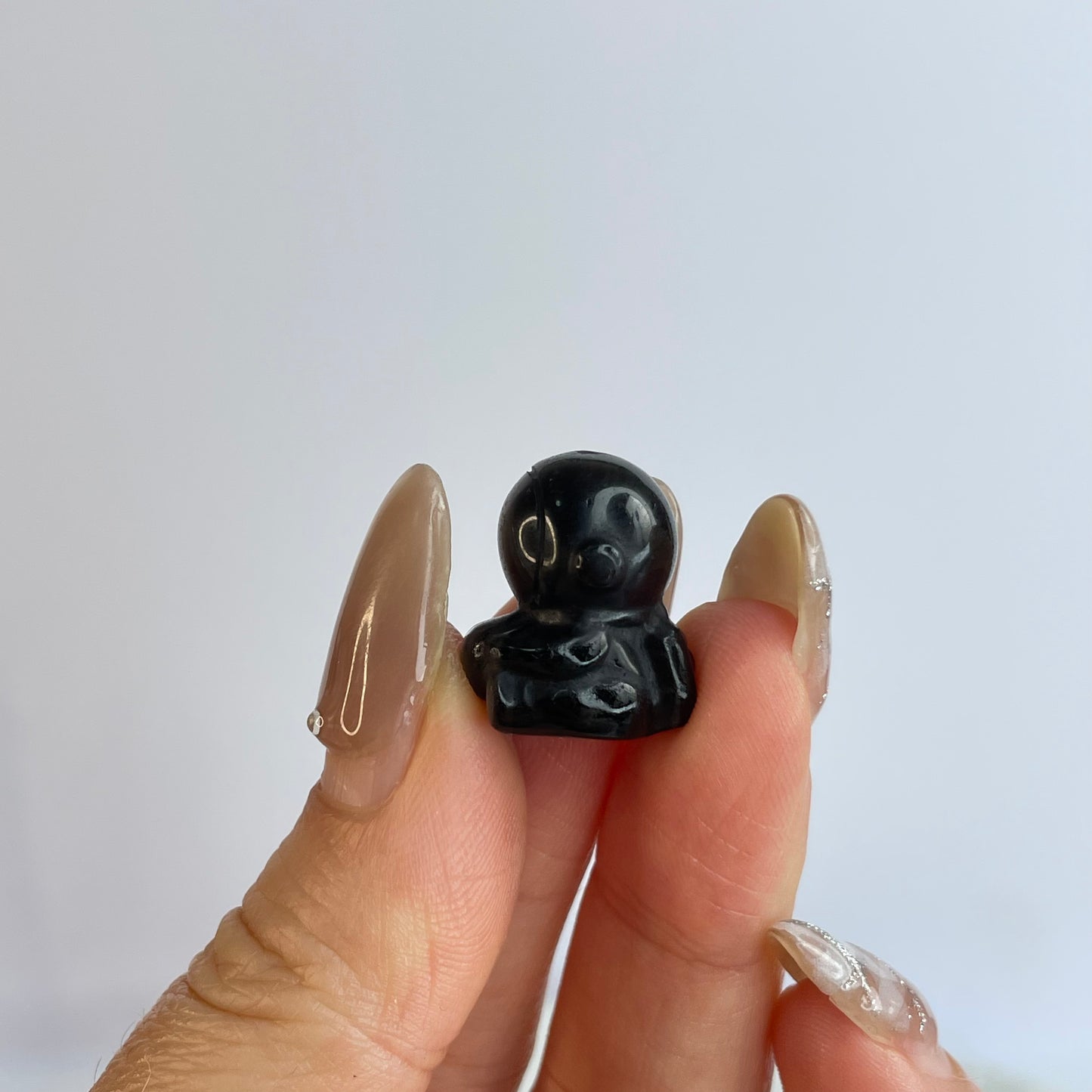 Silver Sheen Obsidian Astronaut Figurines 銀曜石太空人公仔 – Set of 3(DIY配件)