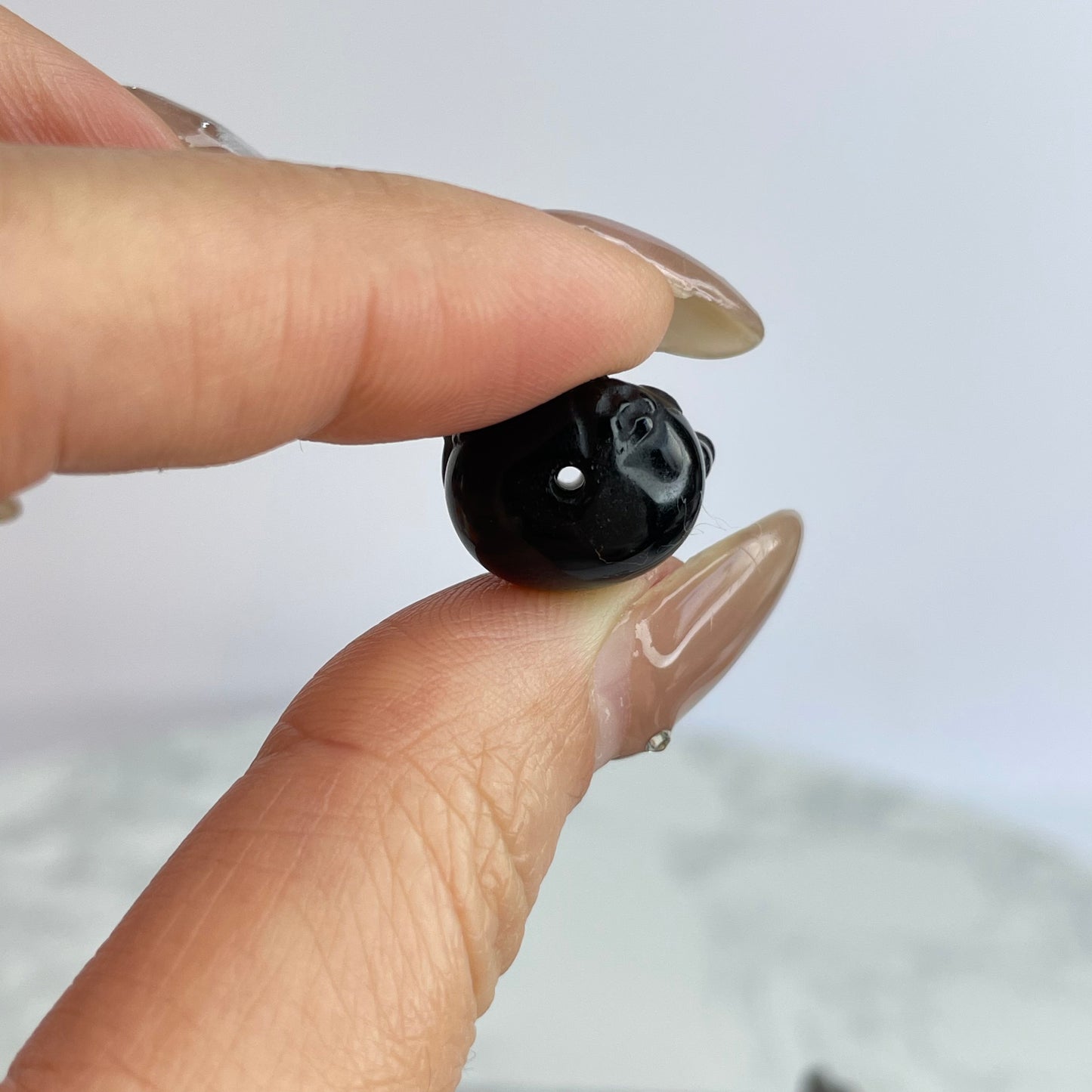Silver Sheen Obsidian Lucky Cat 銀曜石招財貓 – DIY Beads 10pcs Set(16×16mm)