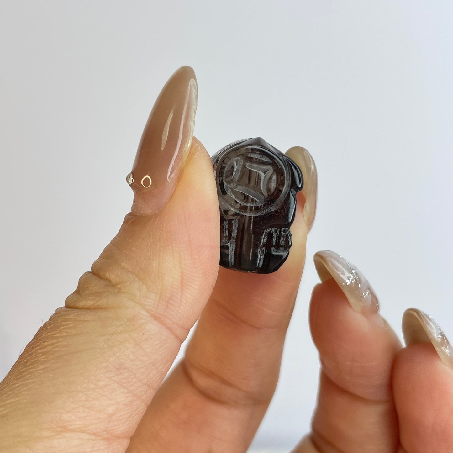 Ice Obsidian Pixiu Beads 冰曜石貔貅抱金錢 – 10pcs Set(13×19mm)