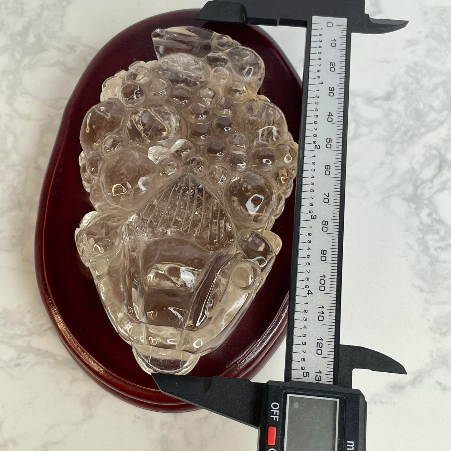 Clear Quartz Three-Legged Toad 白水晶三腳蟾蜍擺件