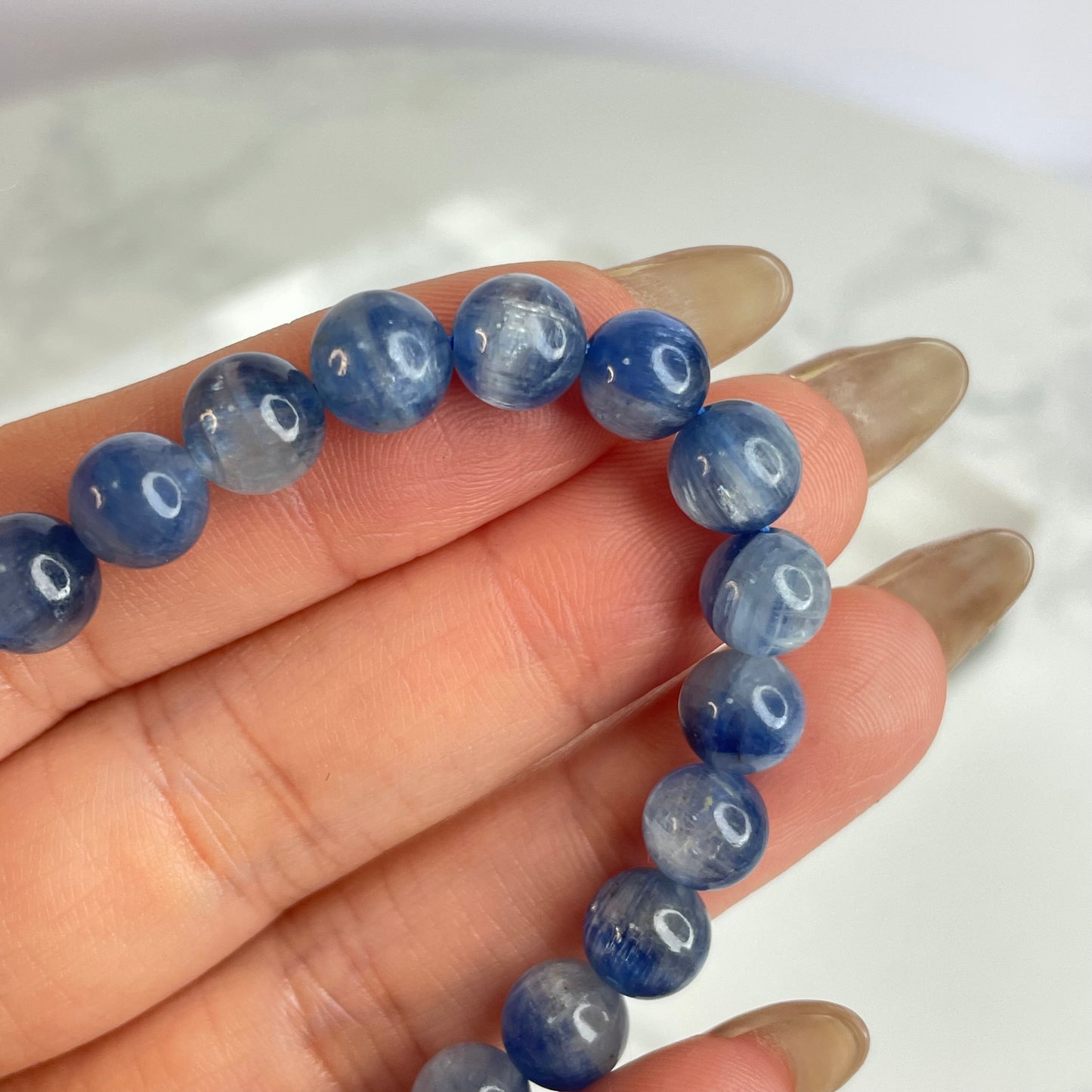 Kyanite Bracelet 藍晶石手串 – 7mm(Brazil 巴西)