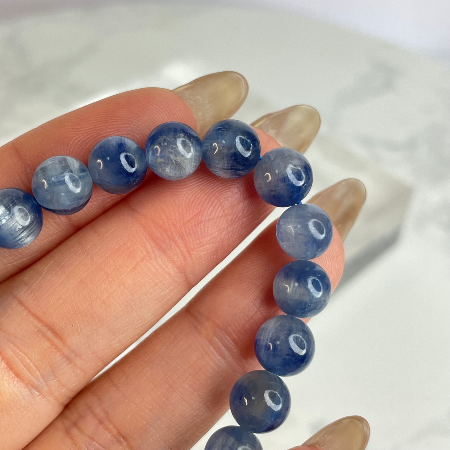 Kyanite Bracelet 藍晶石手串 – 7mm(Brazil 巴西)