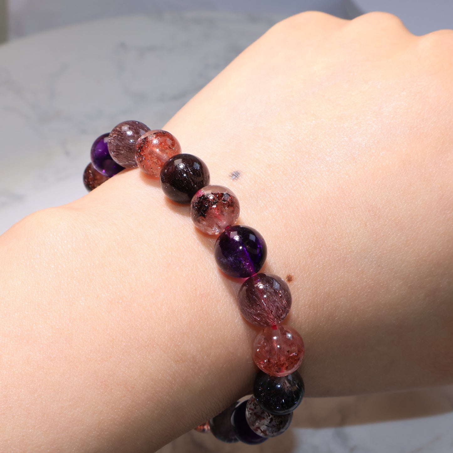 Premium Super Seven Bracelets - Wearable CRYSTAL Melody’s Stone 9.5mm