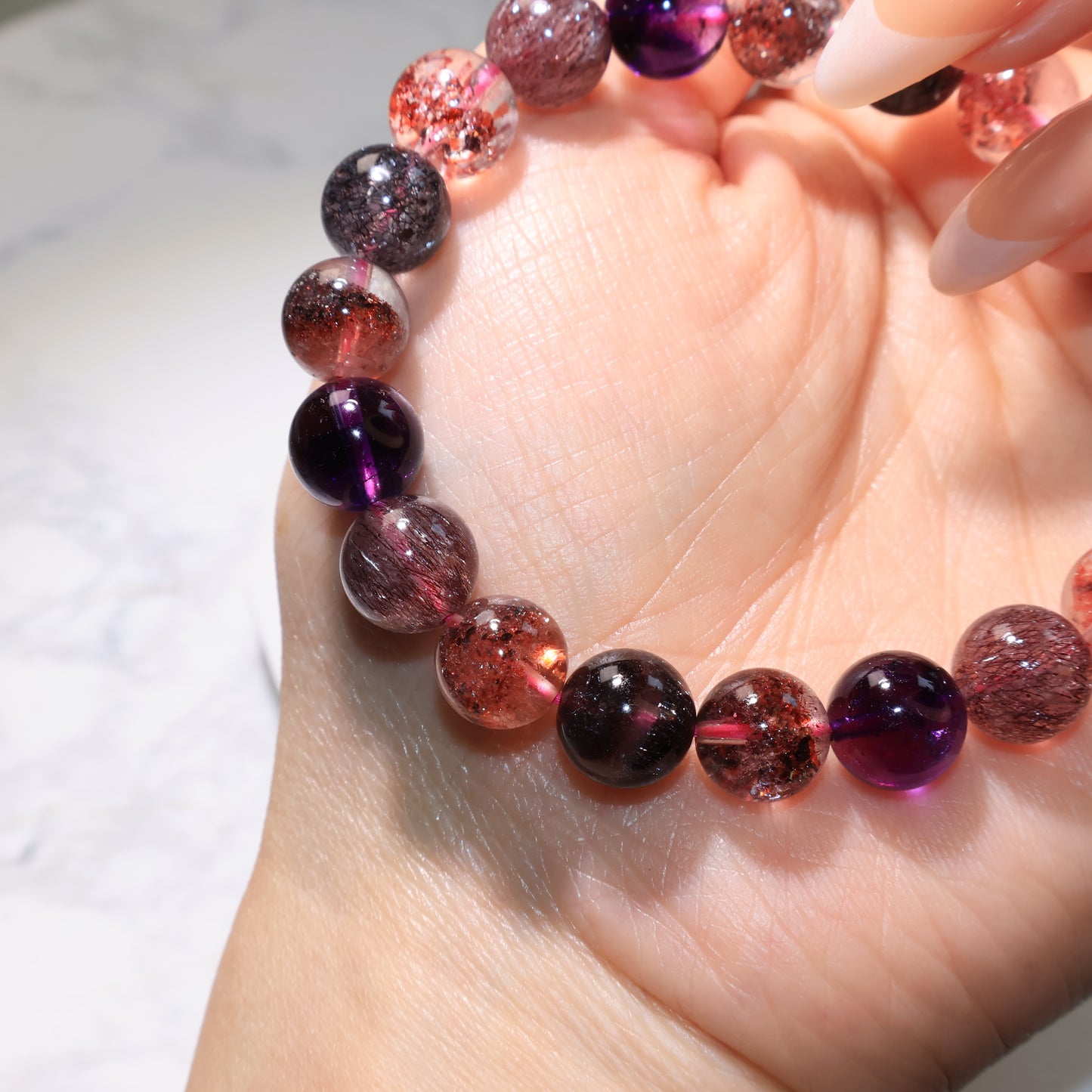 Premium Super Seven Bracelets - Wearable CRYSTAL Melody’s Stone 9.5mm