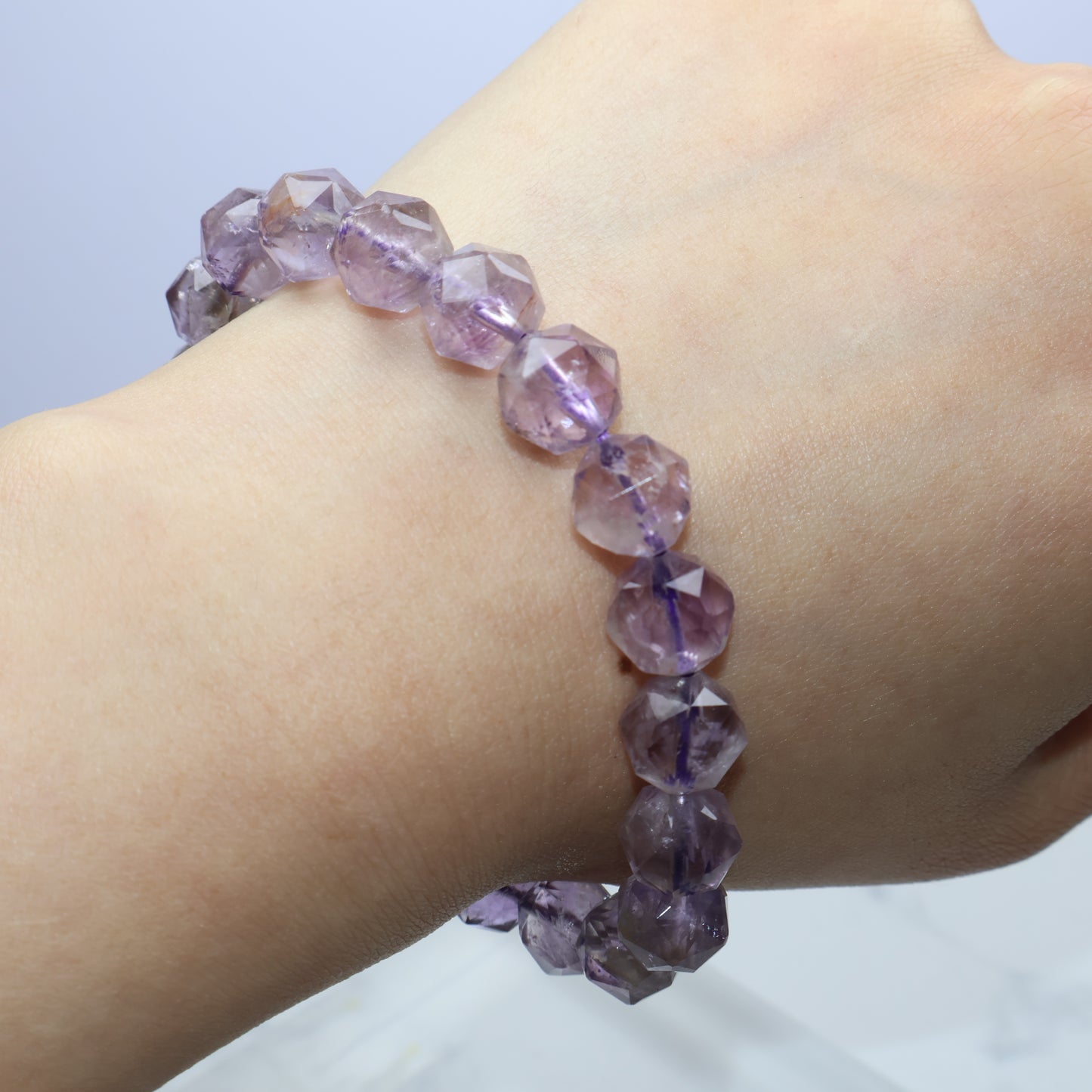 Twilight Facets｜Smoky Amethyst Bracelet 暮光切面紫水晶手串 – 9mm（Brazil 巴西）