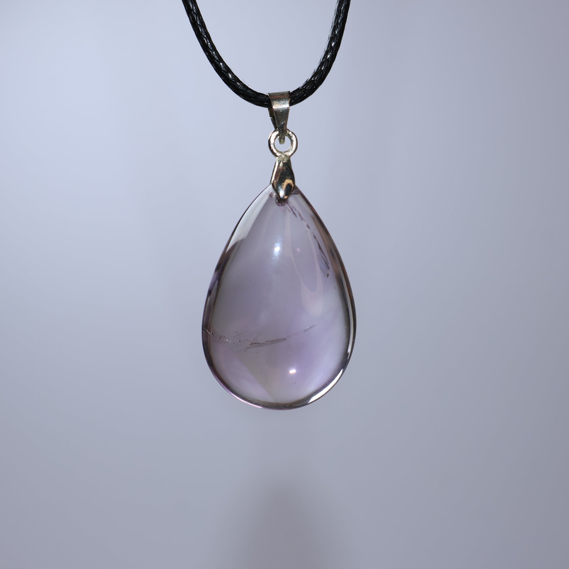 Natural Ametrine pendant with mineral cavity on back