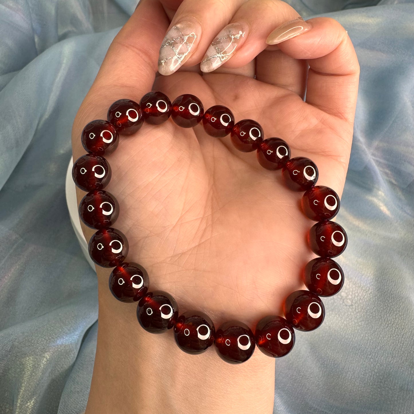 Orange Garnet Bracelet – Fiery Vitality & Passion
With Authentic Chinese Gem Certificate