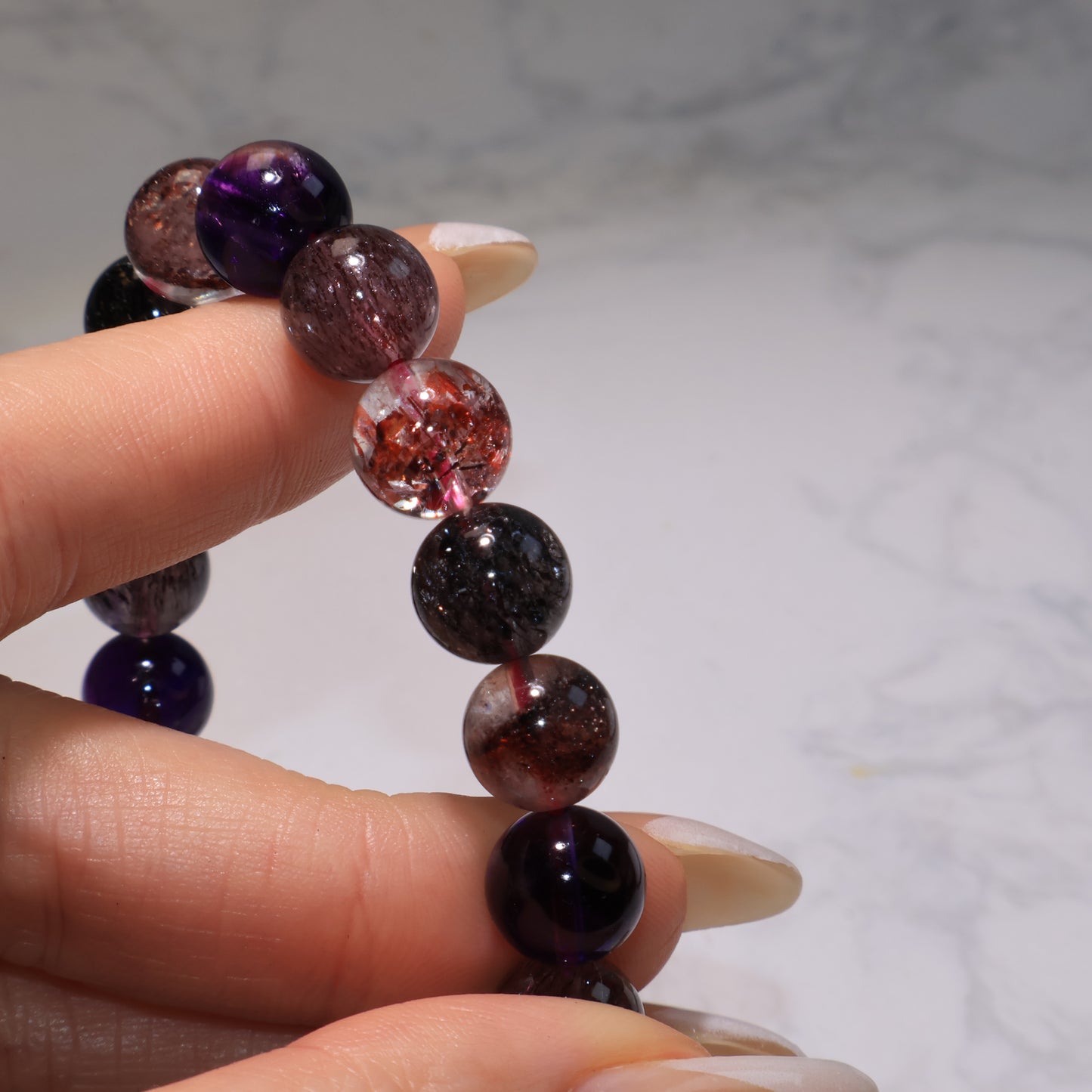 Premium Super Seven Bracelets - Wearable CRYSTAL Melody’s Stone 9.5mm