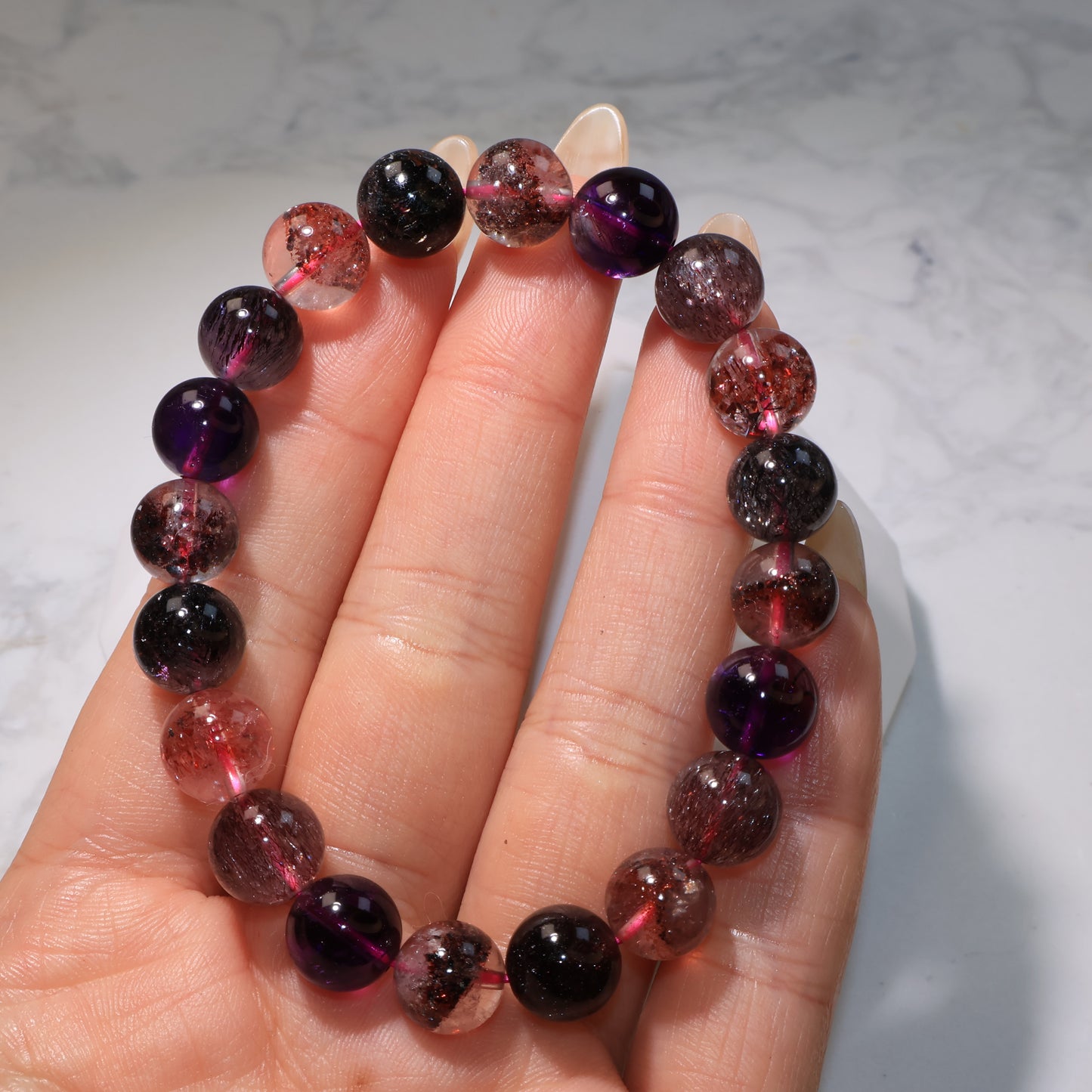 Premium Super Seven Bracelets - Wearable CRYSTAL Melody’s Stone 9.5mm