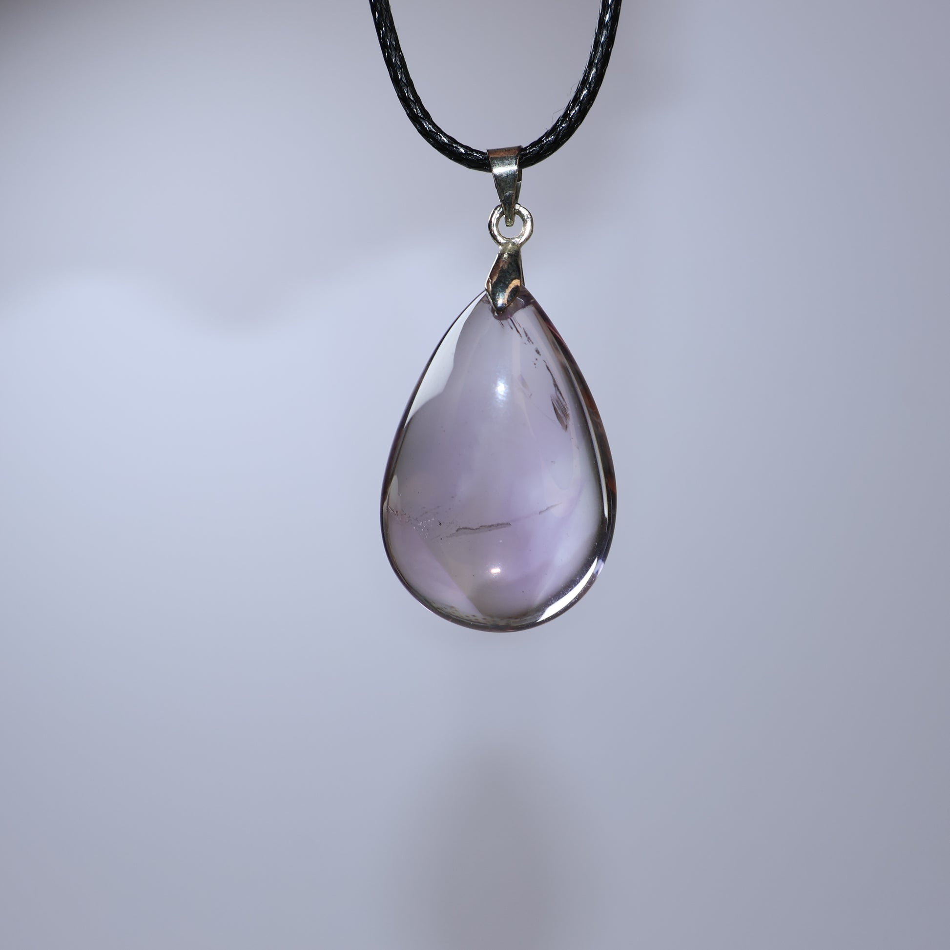 Mystery Key Natural Ametrine teardrop pendant