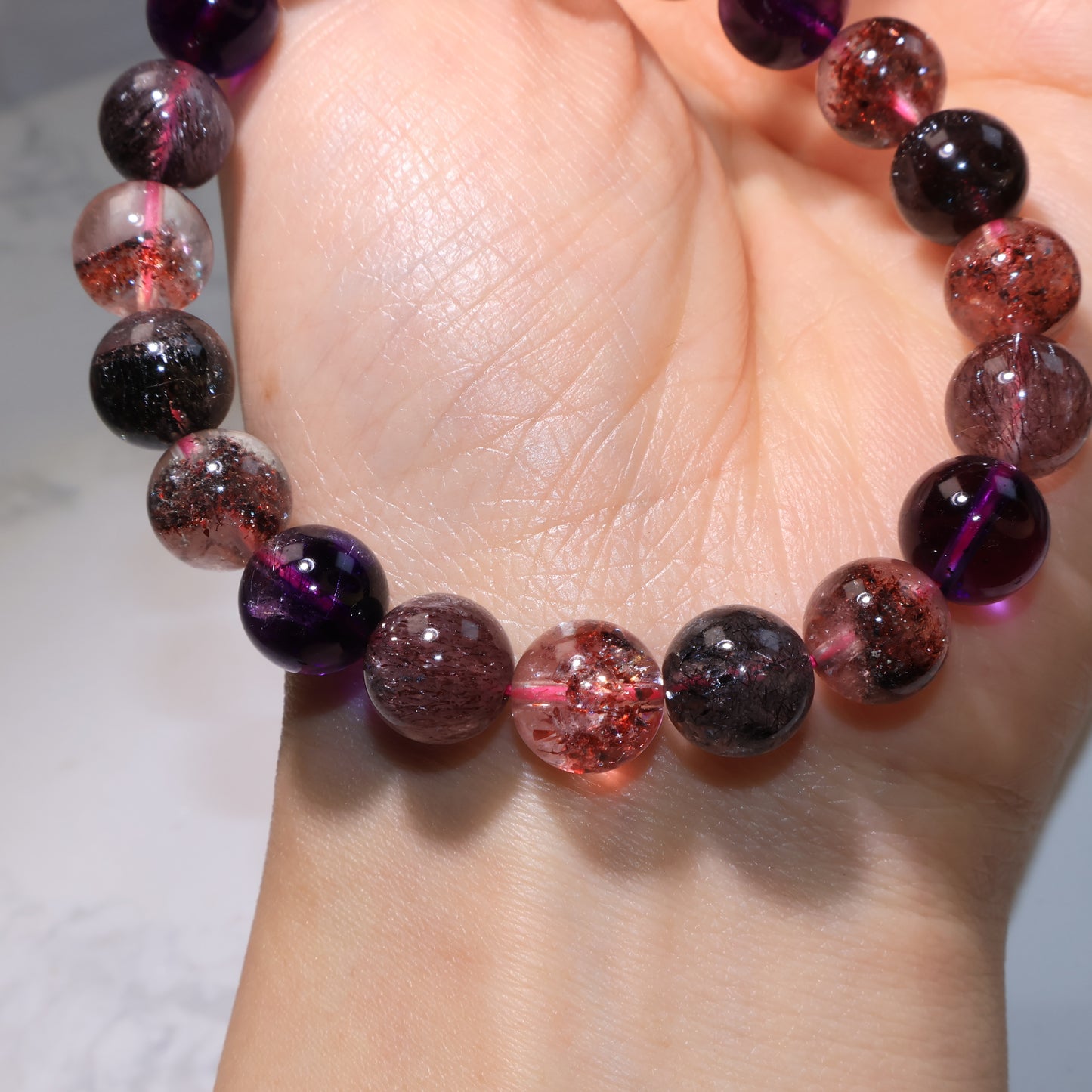 Premium Super Seven Bracelets - Wearable CRYSTAL Melody’s Stone 9.5mm