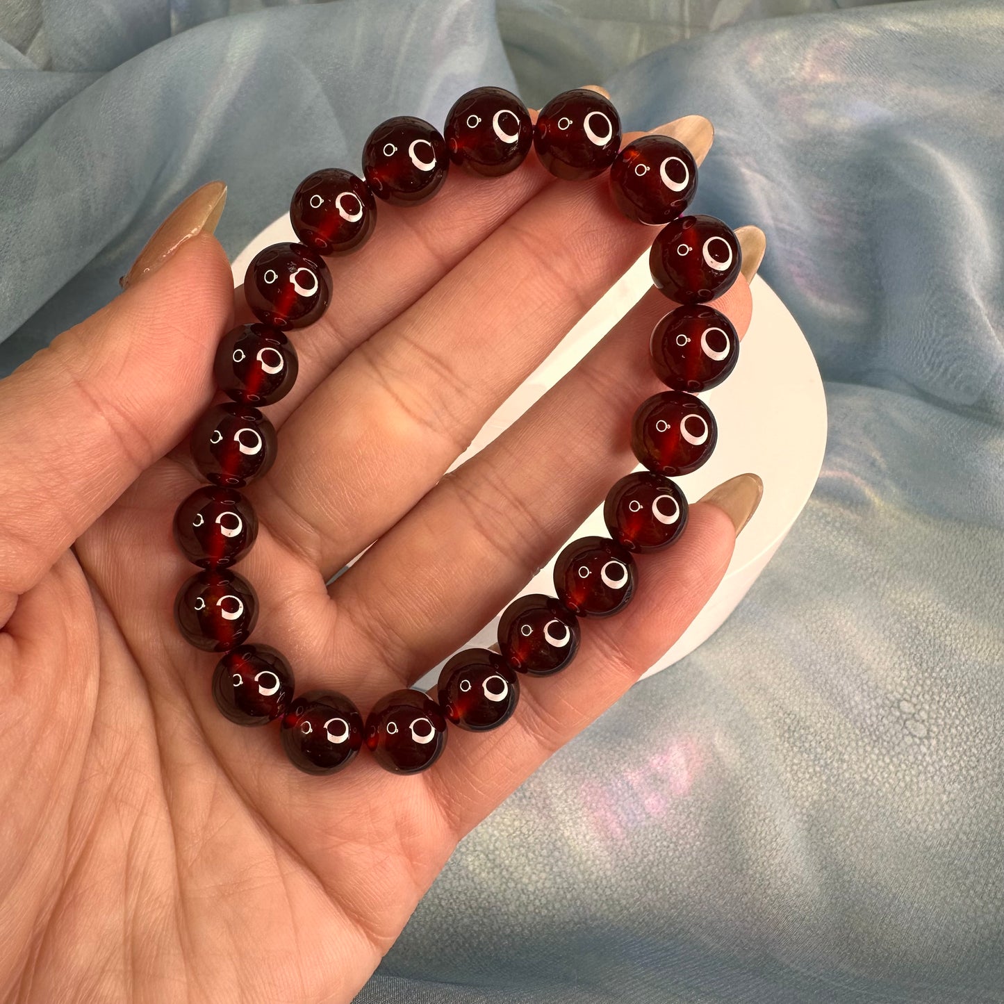 Orange Garnet Bracelet – Fiery Vitality & Passion
With Authentic Chinese Gem Certificate