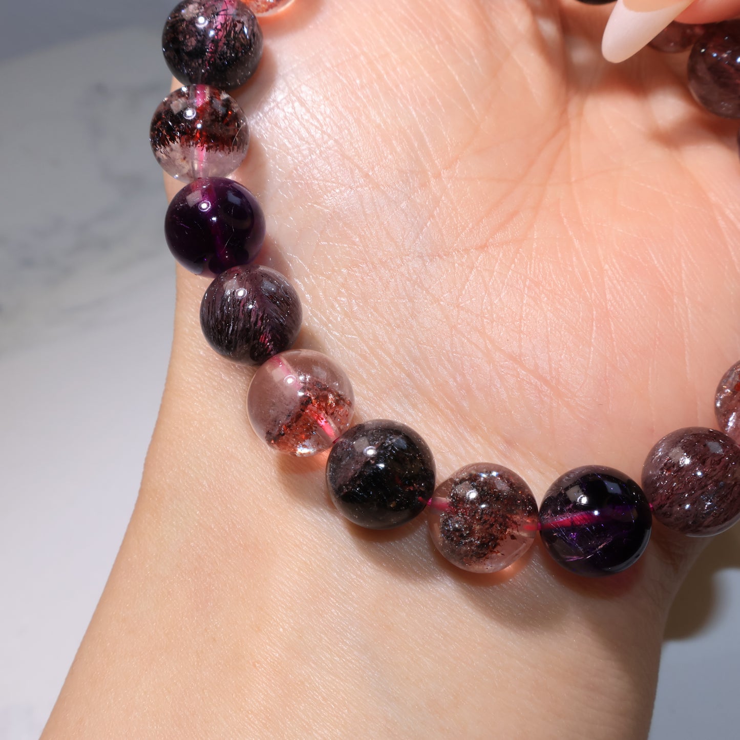 Premium Super Seven Bracelets - Wearable CRYSTAL Melody’s Stone 9.5mm