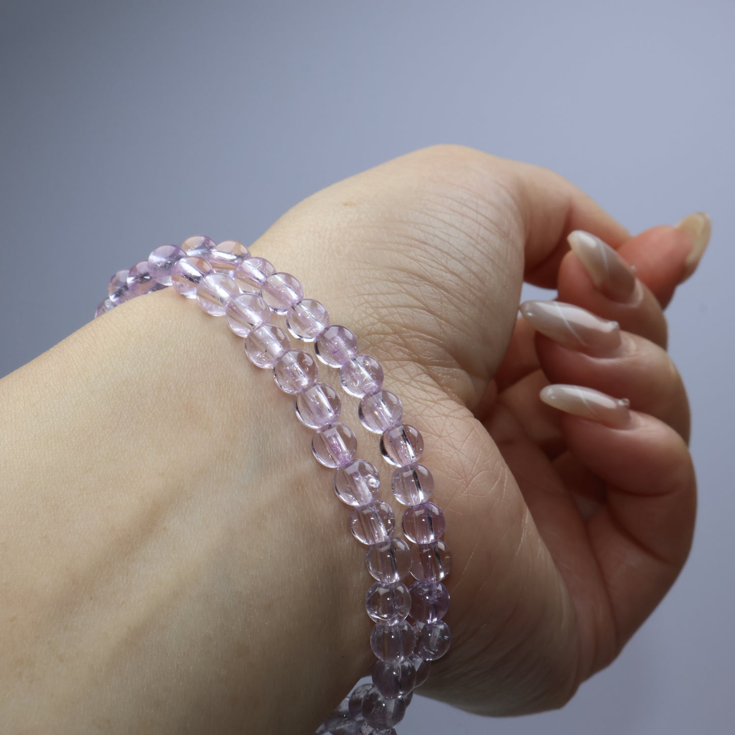 Amethyst Duo-Wrap Bracelet 玻利維亞紫水晶雙圈手串 – 5 mm（Bolivia 玻利維亞）