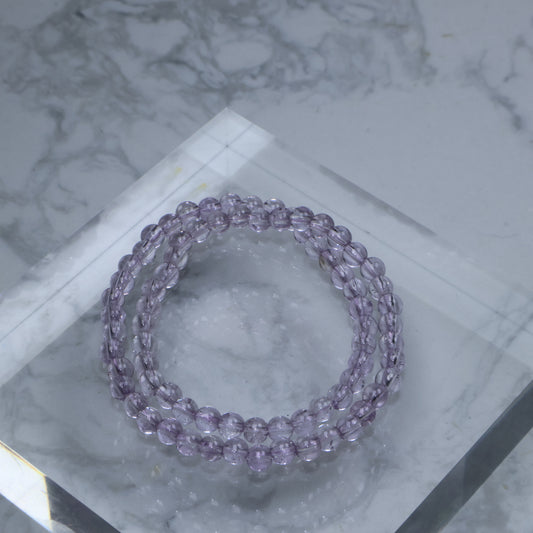 Amethyst Duo-Wrap Bracelet 玻利維亞紫水晶雙圈手串 – 5 mm（Bolivia 玻利維亞）