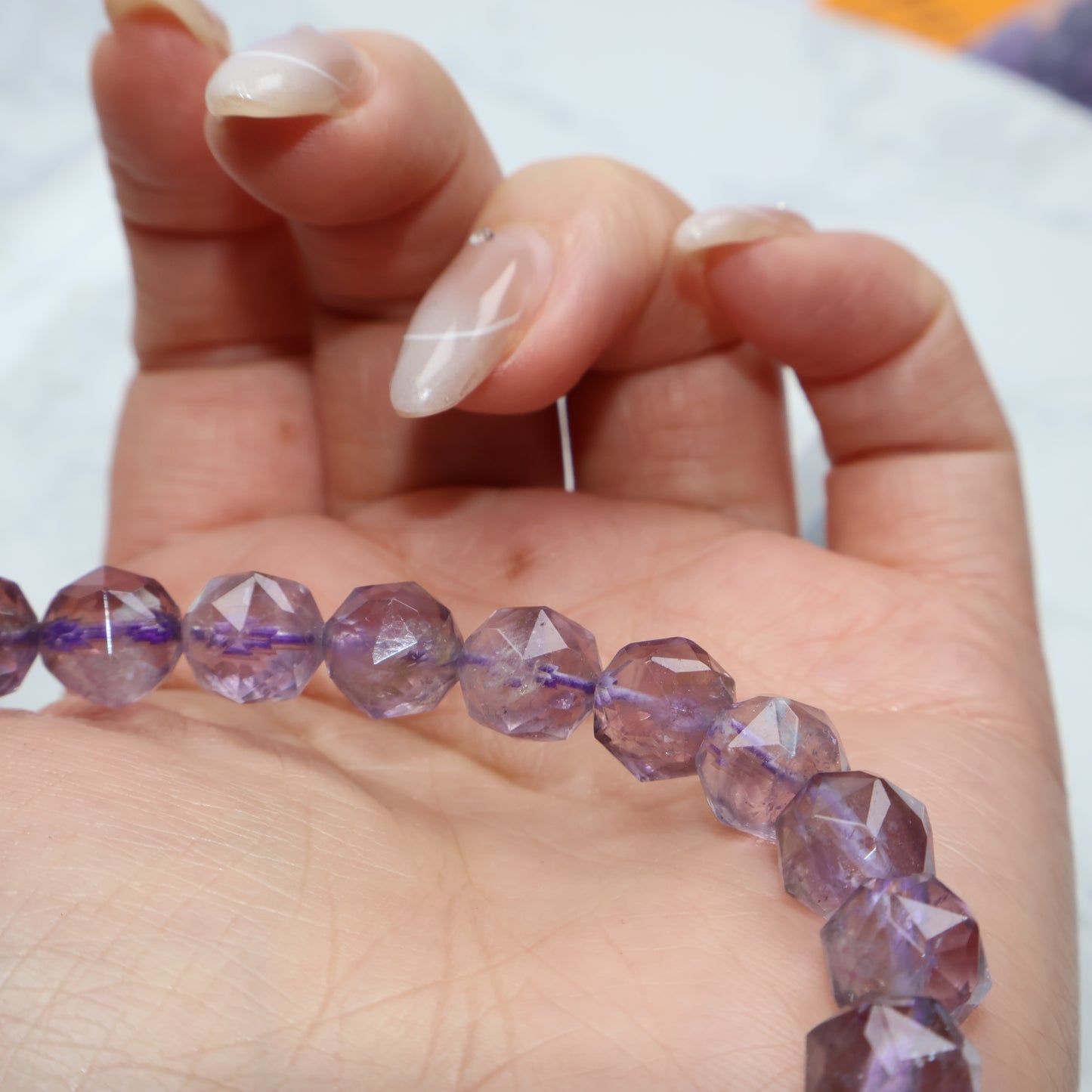 Twilight Facets｜Smoky Amethyst Bracelet 暮光切面紫水晶手串 – 9mm（Brazil 巴西）