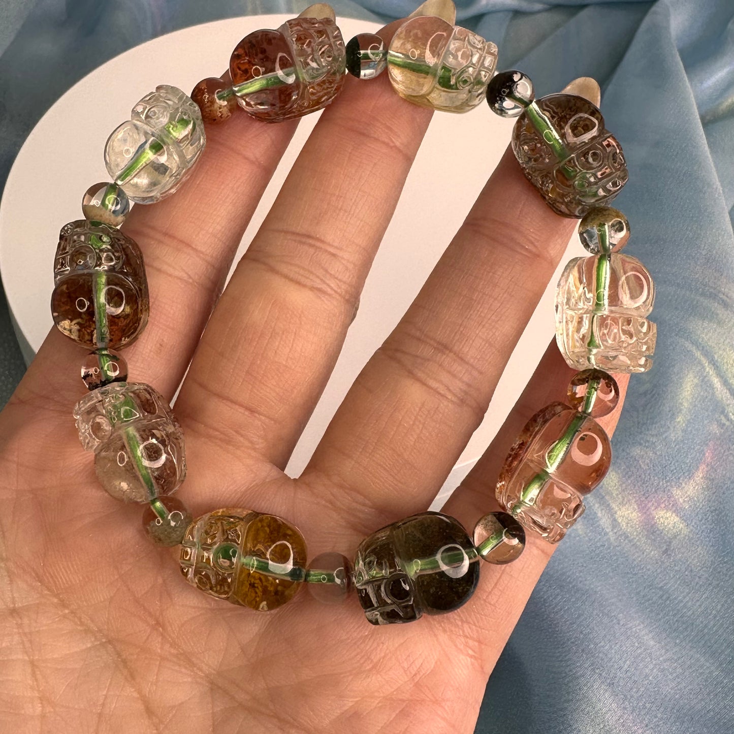 ✨  Four Seasons Phantom Crystal Bracelet with Pixiu ✨