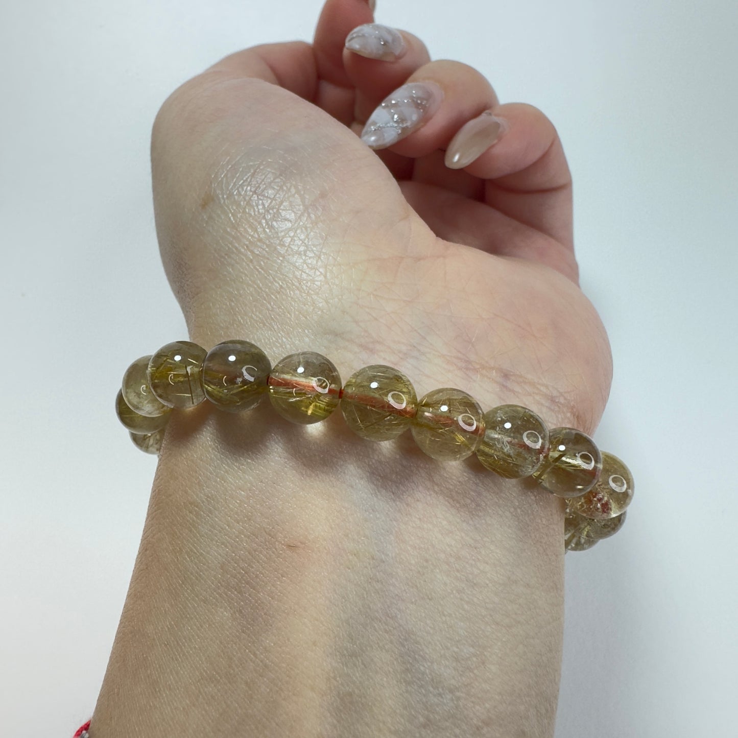 “Celestial Wires” Premium Titanium Rutilated Quartz Bracelet
「星耀金絲」頂級鈦金髮晶手串 – 8mm（Brazil 巴西）