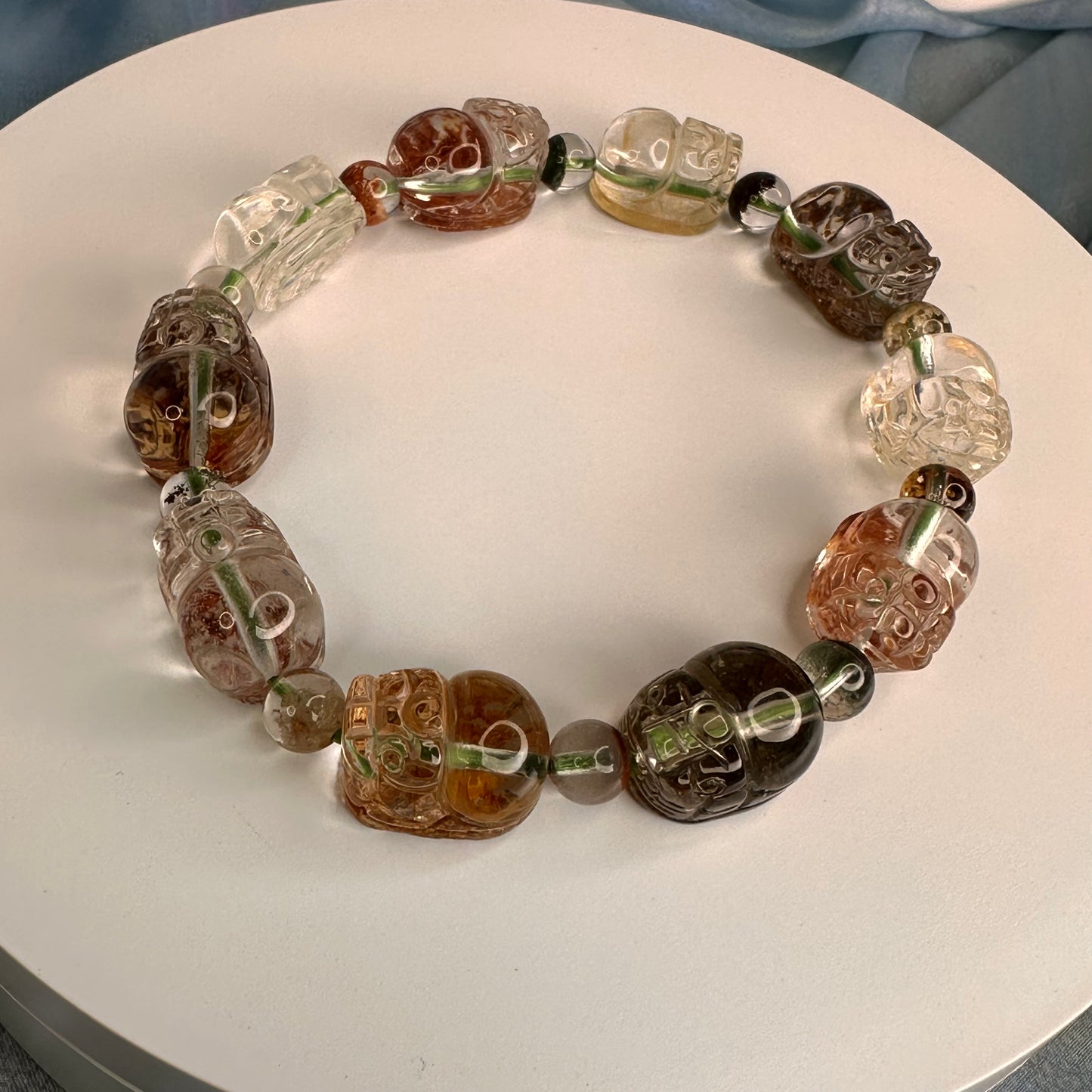 ✨  Four Seasons Phantom Crystal Bracelet with Pixiu ✨