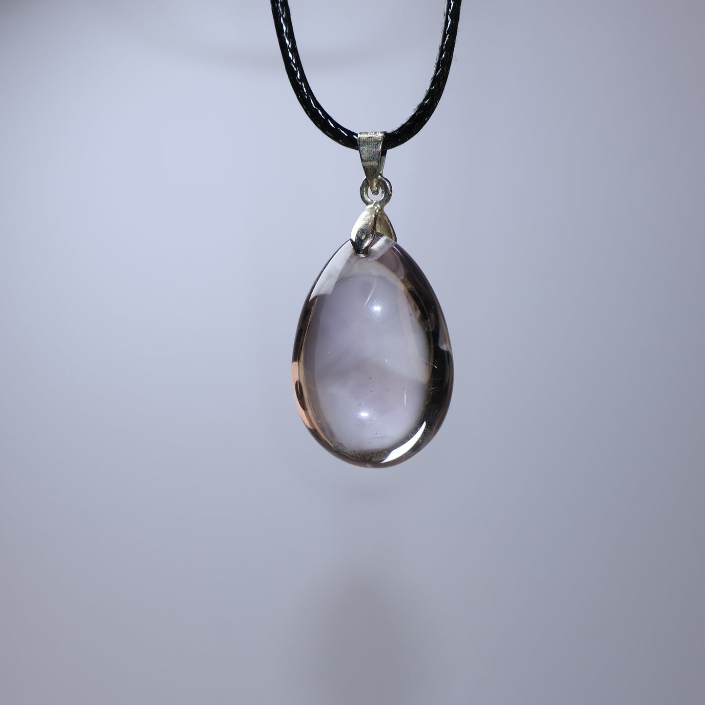 One of a kind Amethyst landscape pendant