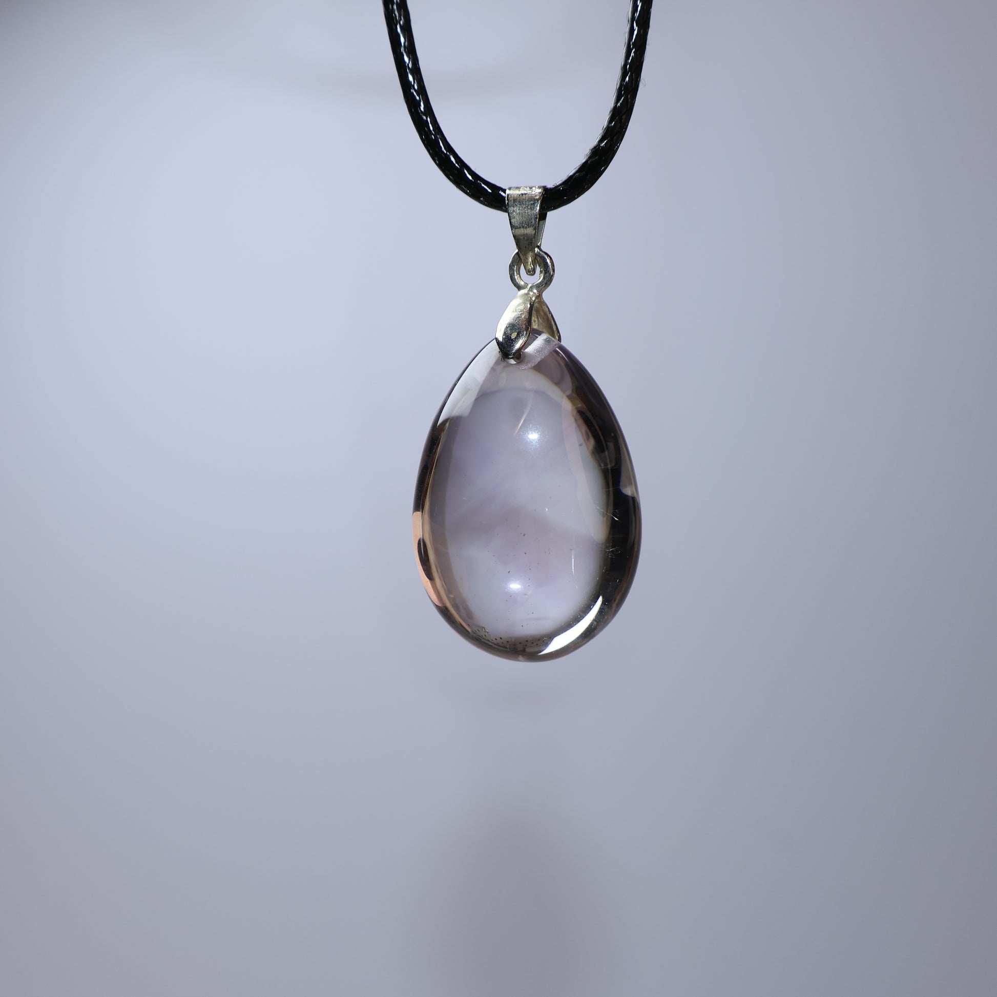 One of a kind Amethyst landscape pendant