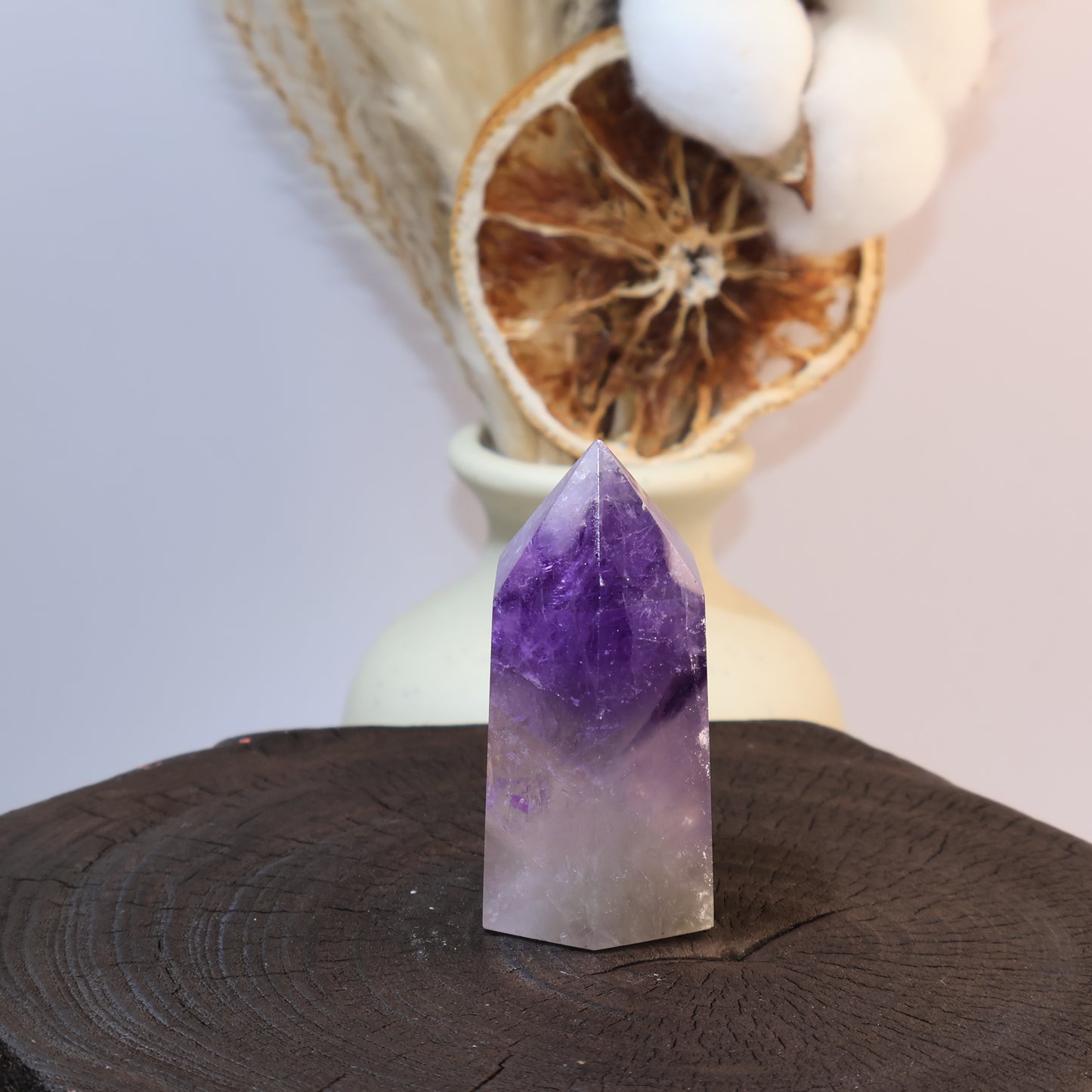 Polished Amethyst Tower 巴西紫晶柱 – 74g（Brazil 巴西） Crystal Energy Decor