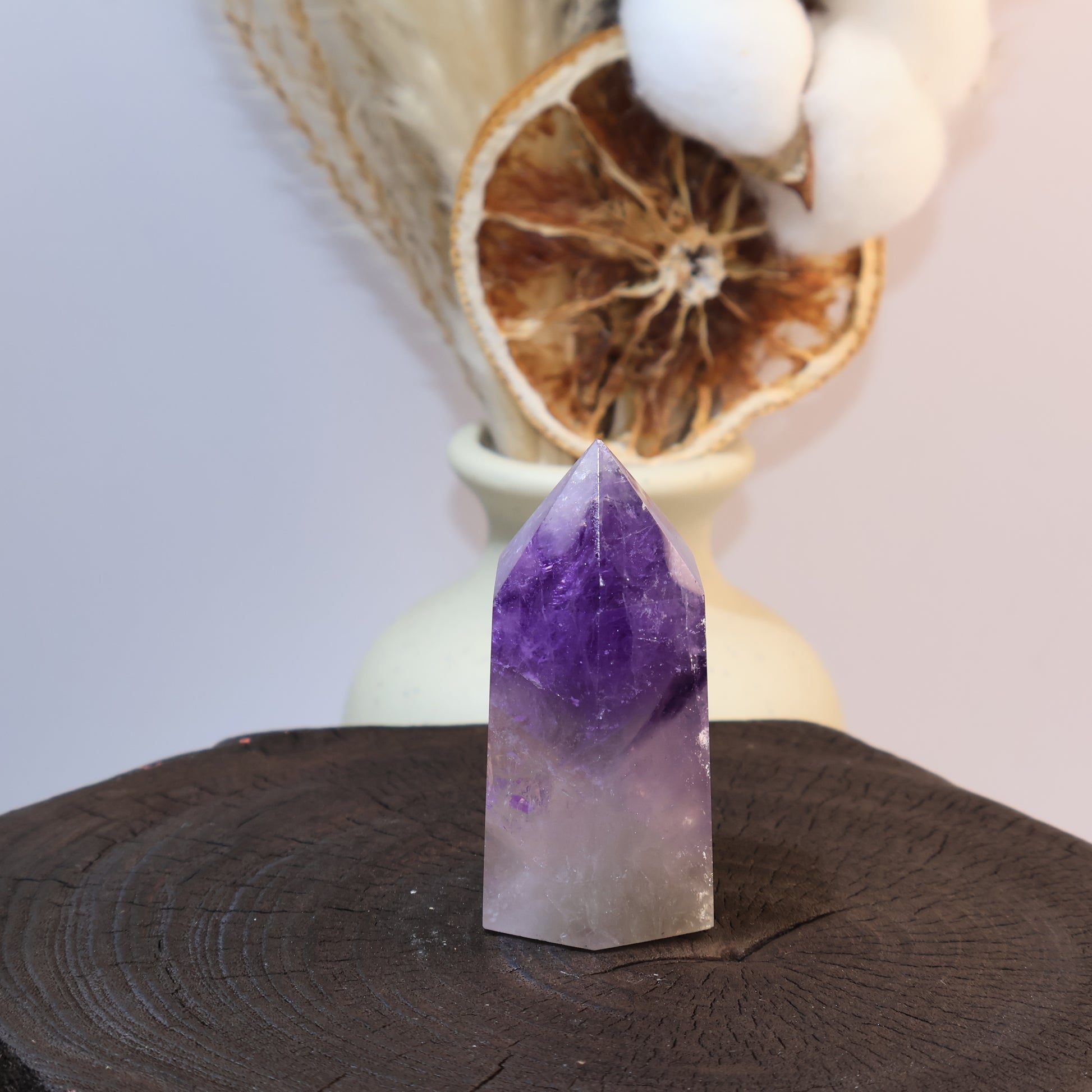 Polished Amethyst Tower 巴西紫晶柱 – 74g（Brazil 巴西） Crystal Energy Decor